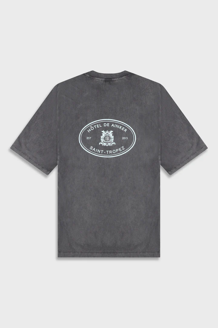 Ainker Cotton Wash 740 D.Gray T-Shirt - Image 2