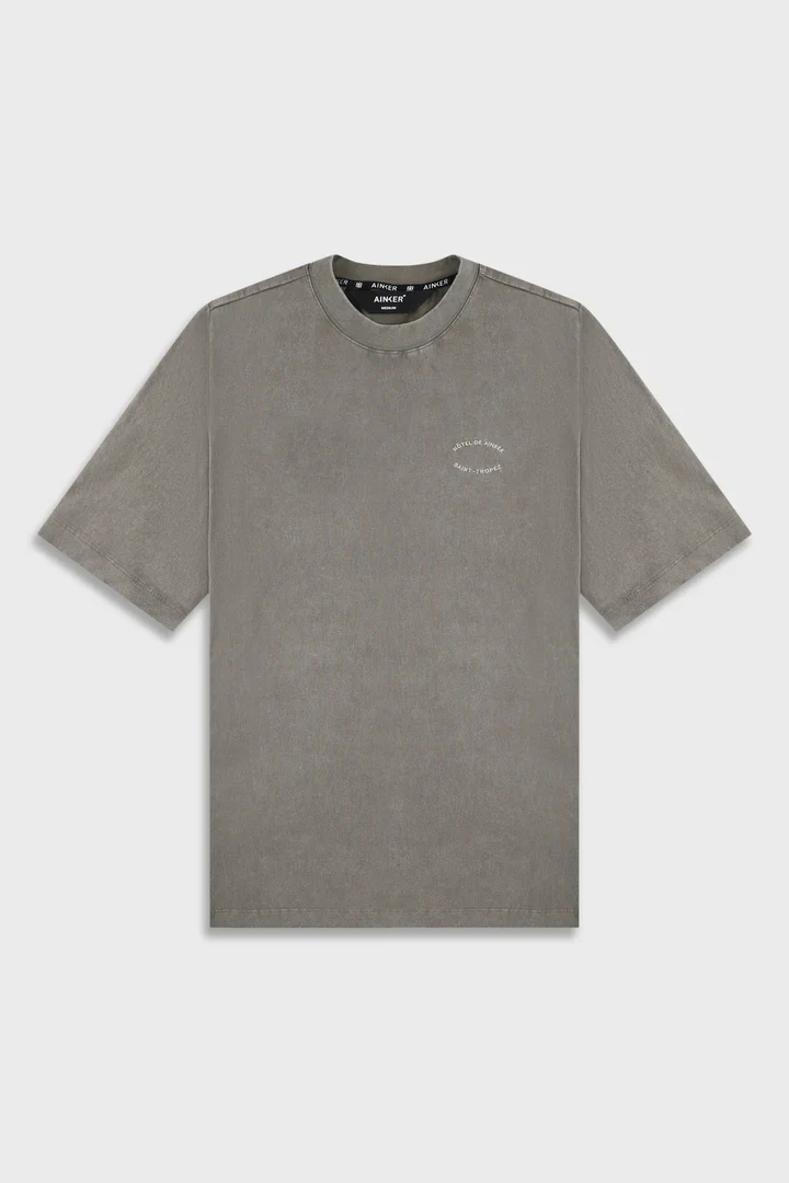 Ainker Cotton Wash 740 Mocha T-Shirt