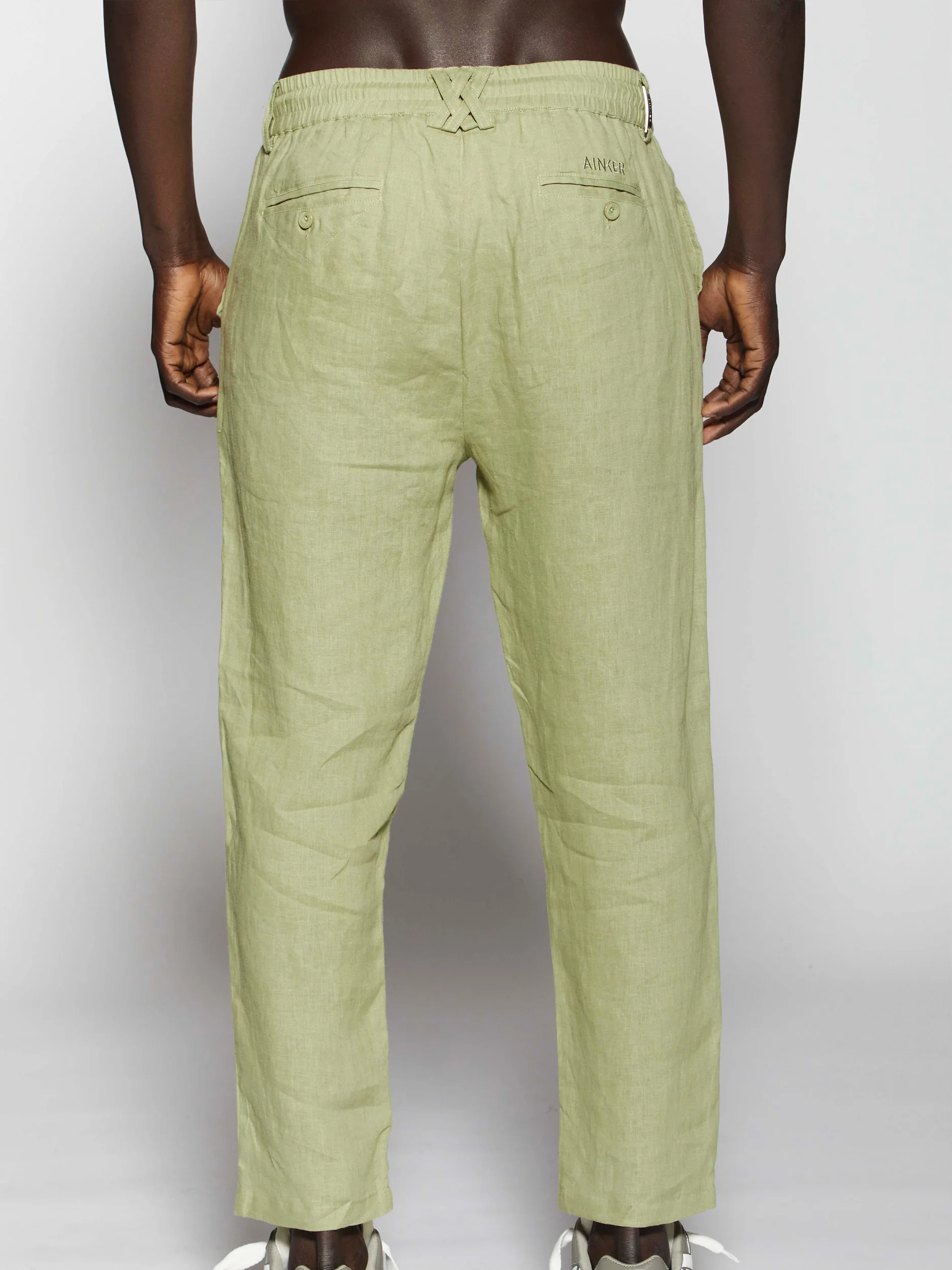 Ainker Linen 403 Green Pants - Image 3