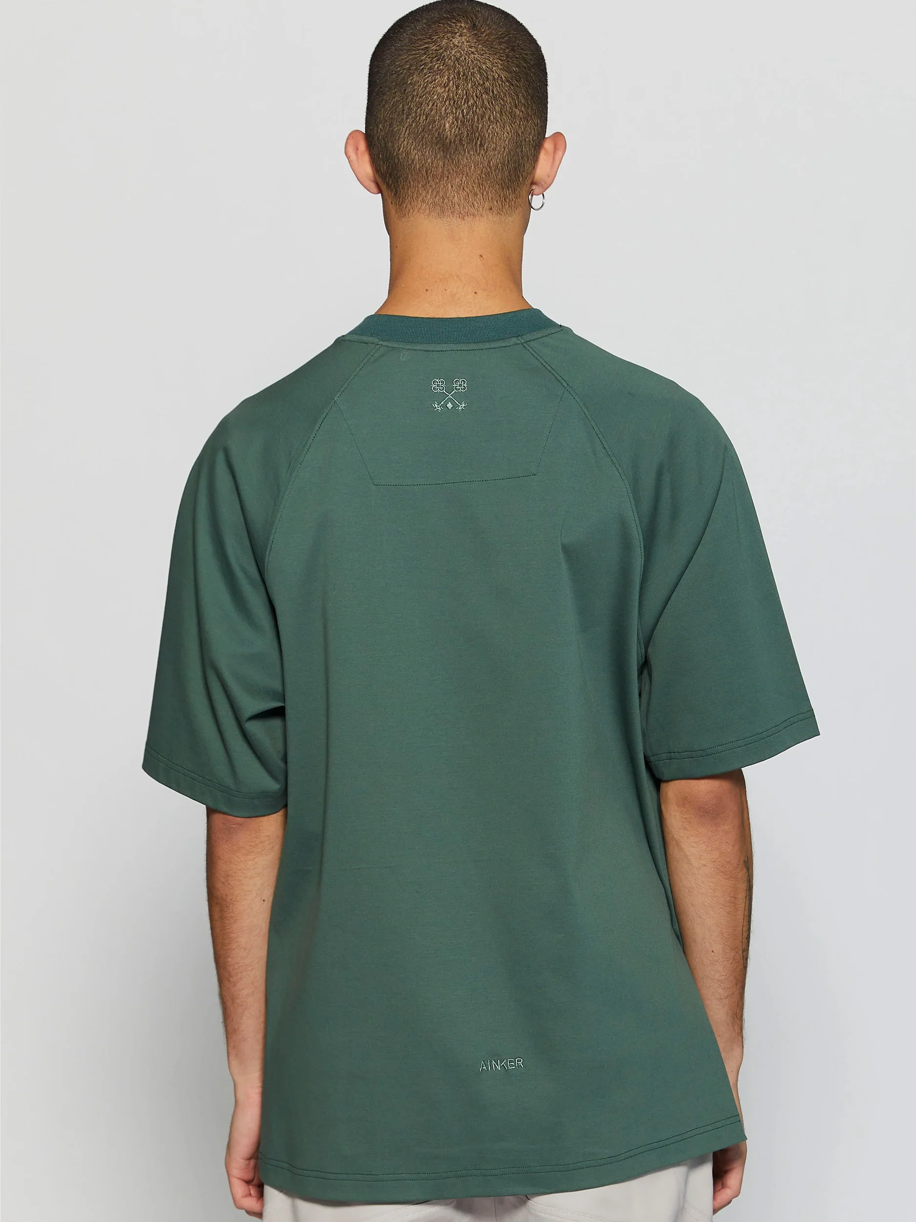 Ainker Raglan 249 Green T-Shirt - Image 2