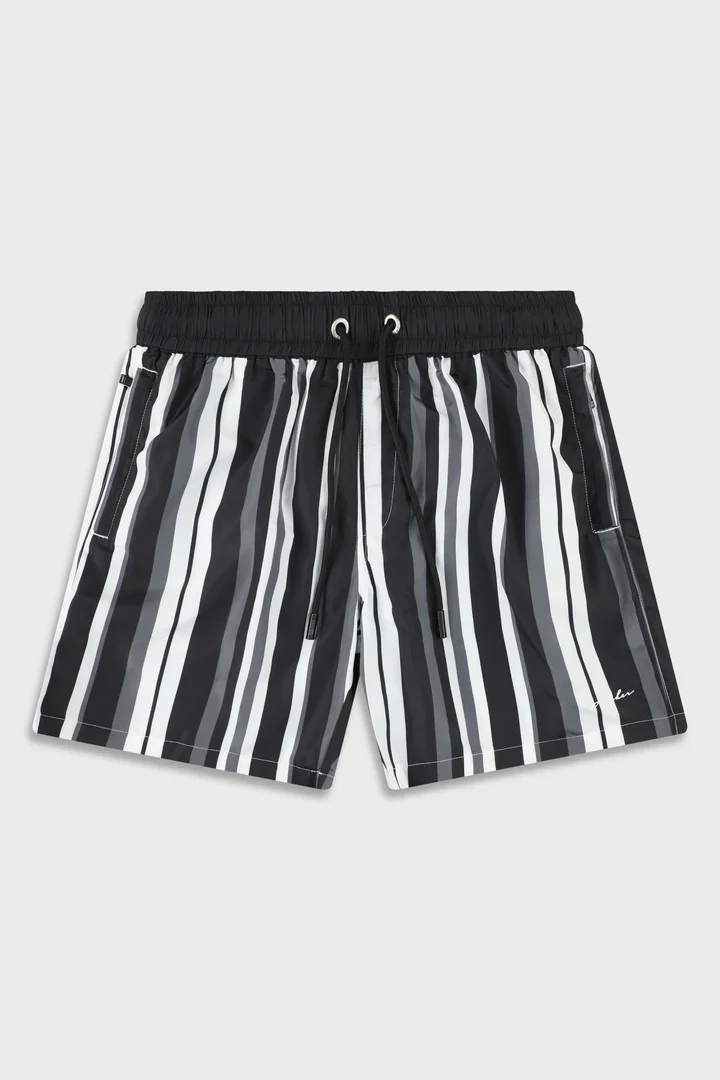 Ainker Stripe 829 Black Swimwear