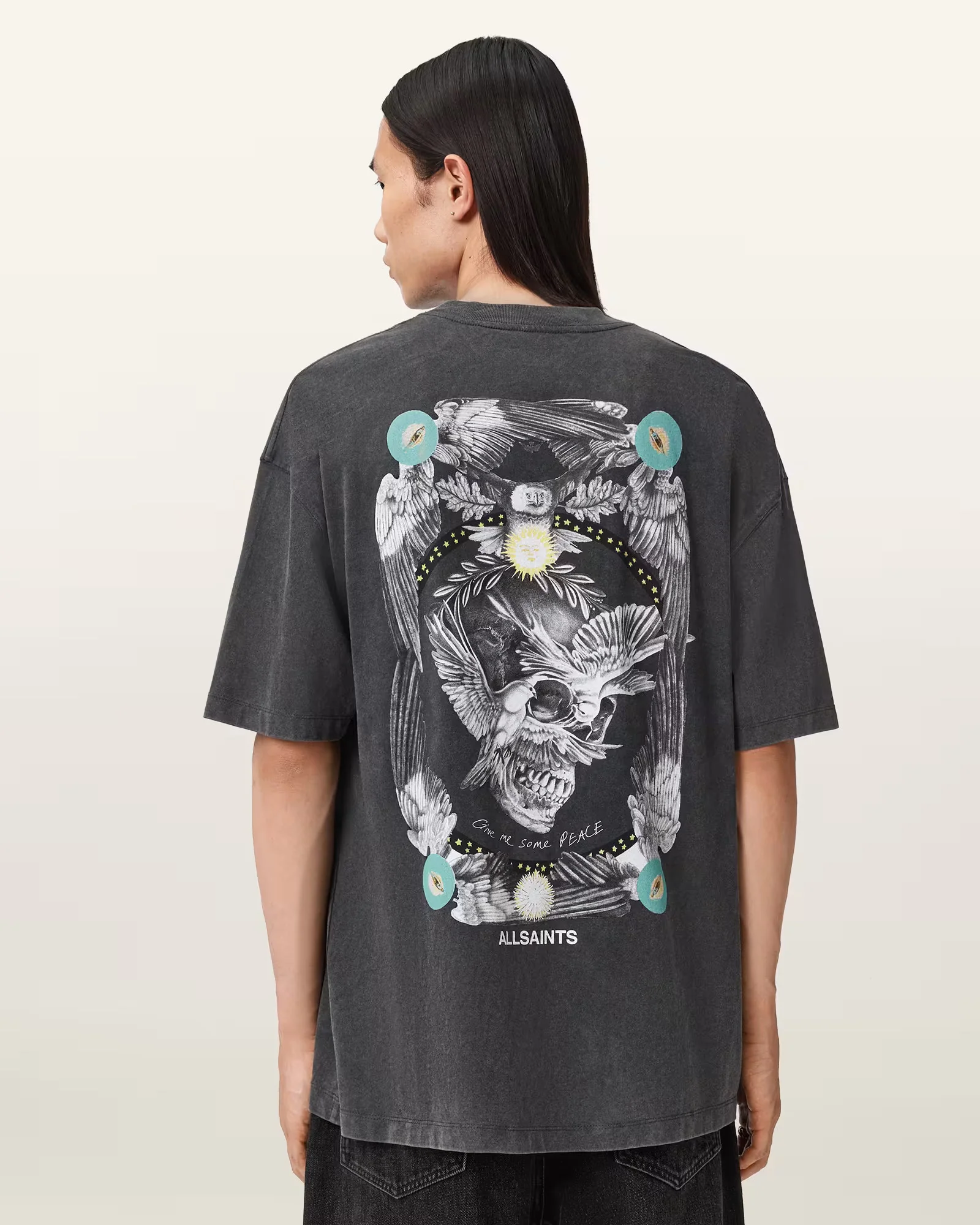 ALLSAINTS Mysteries Black T-Shirt M028PD-162 - Image 2