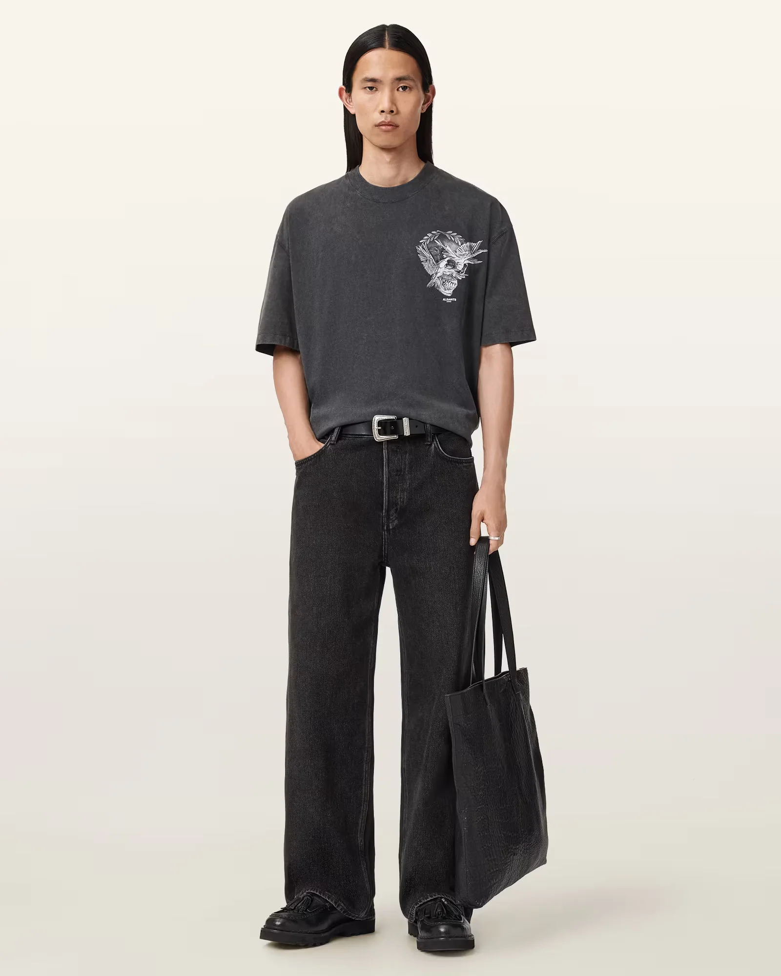ALLSAINTS Mysteries Black T-Shirt M028PD-162 - Image 4