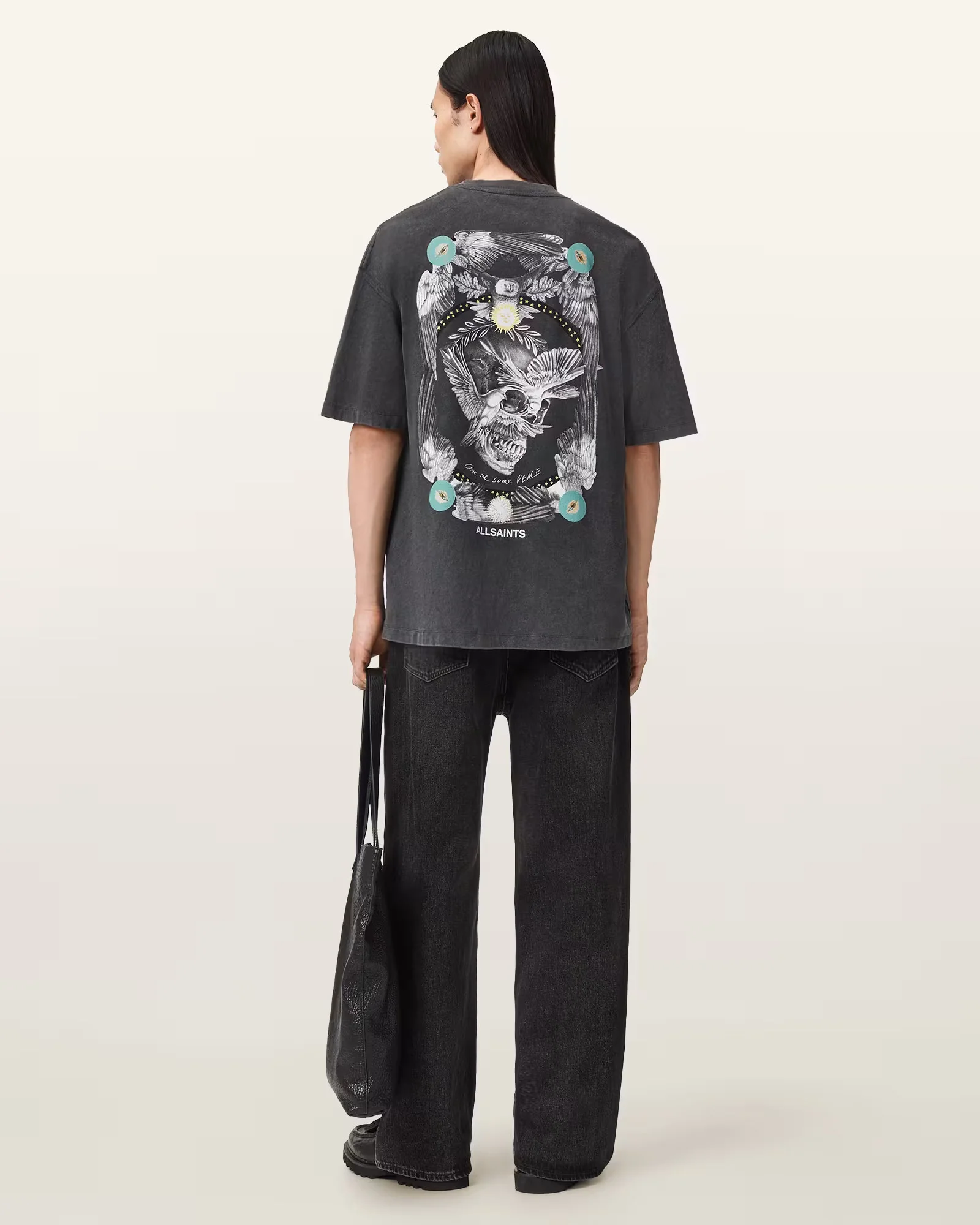 ALLSAINTS Mysteries Black T-Shirt M028PD-162 - Image 5