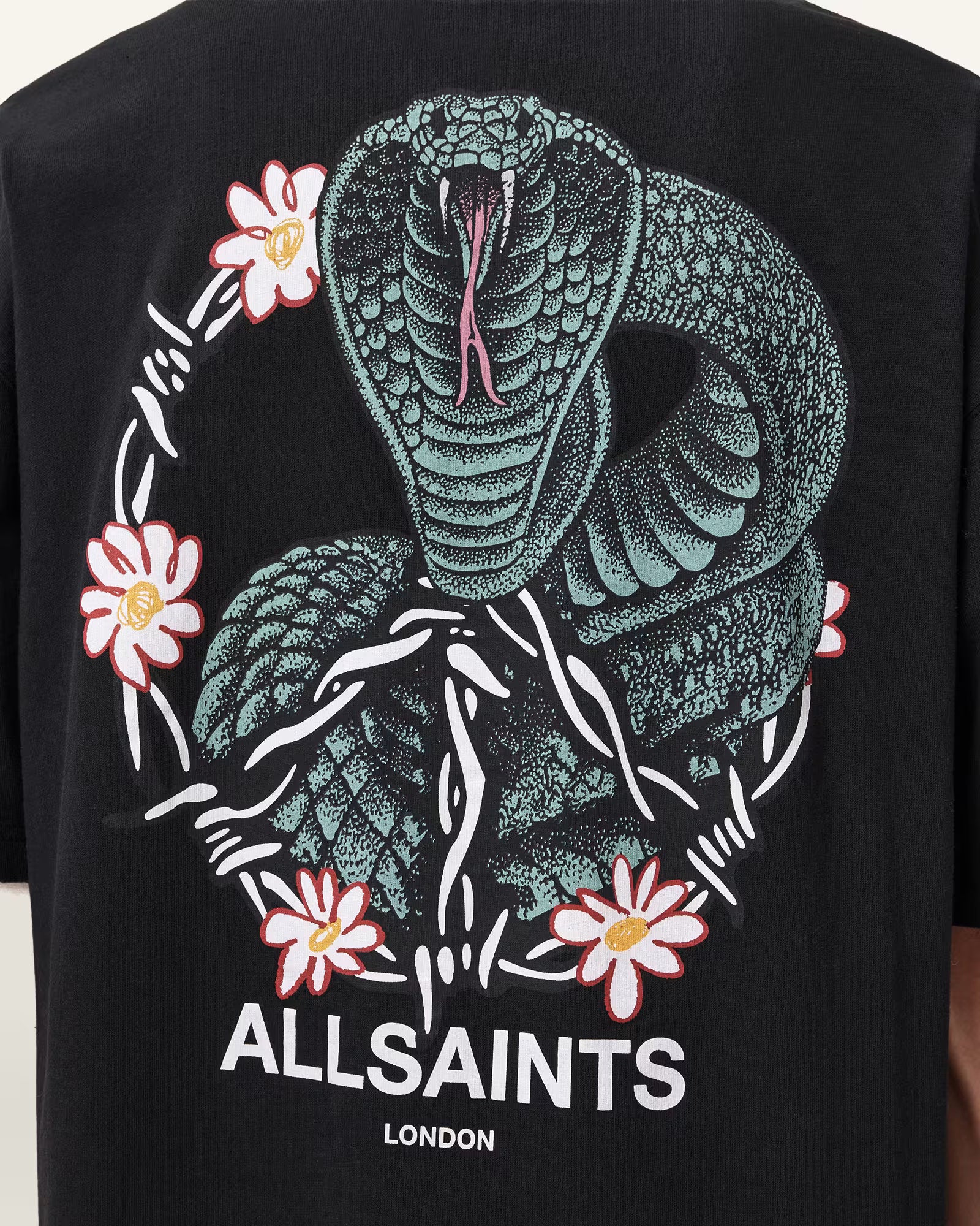 ALLSAINTS Snakebite Black T-Shirt M032PD-162 - Image 3