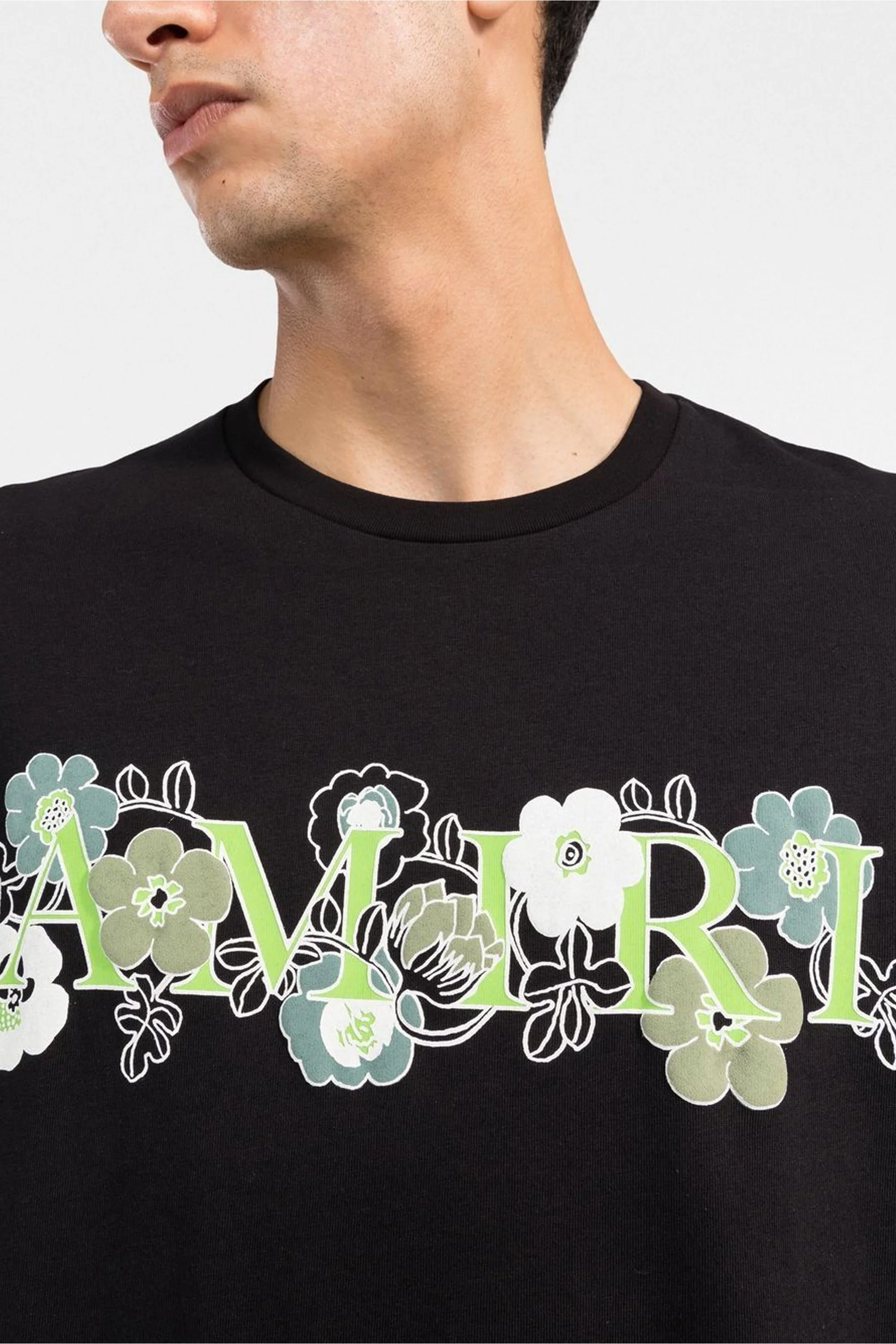 Amiri floral logo print T-shirt - Image 4