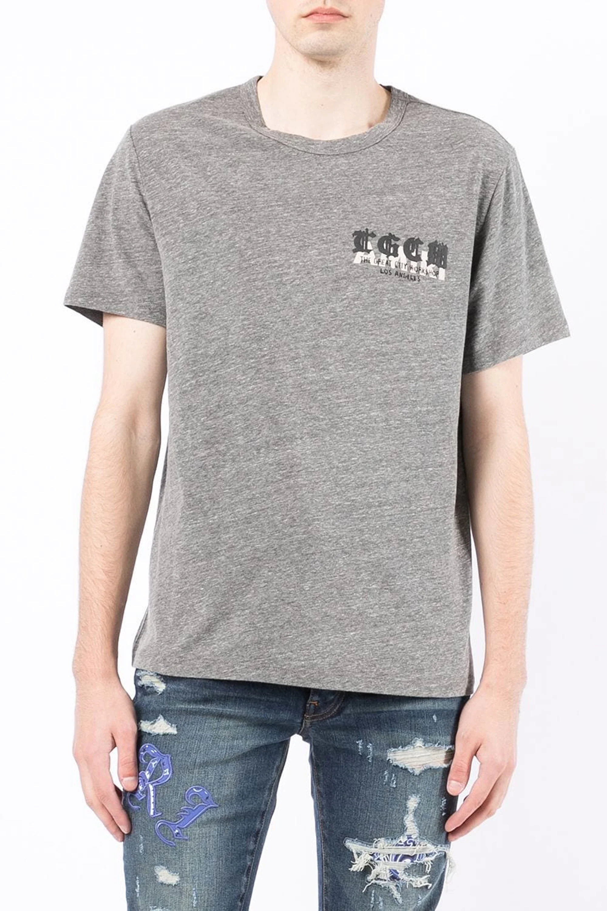 Amiri logo-print short-sleeved T-shirt - Image 4