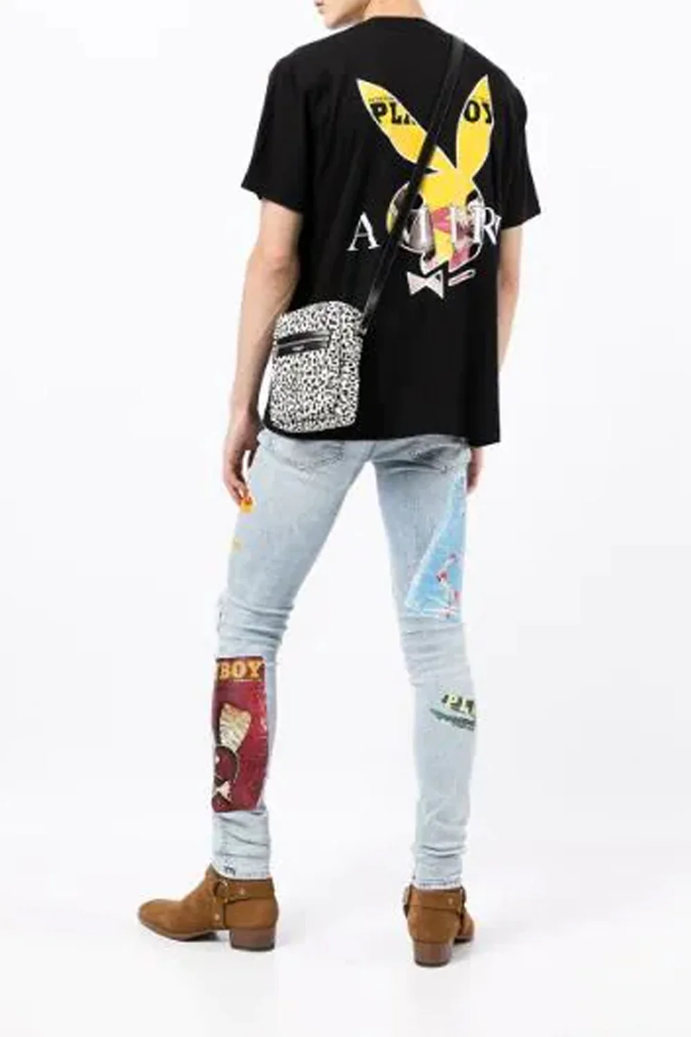Amiri playboy black T-shirt - Image 3