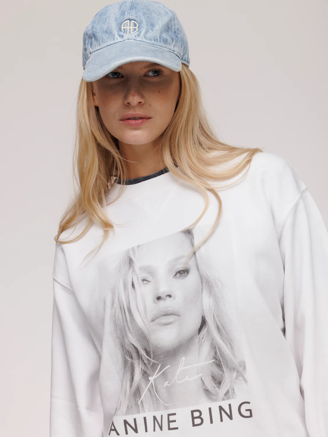 Ramona Sweatshirt Kate Moss Print Sweatshirt - Image 4