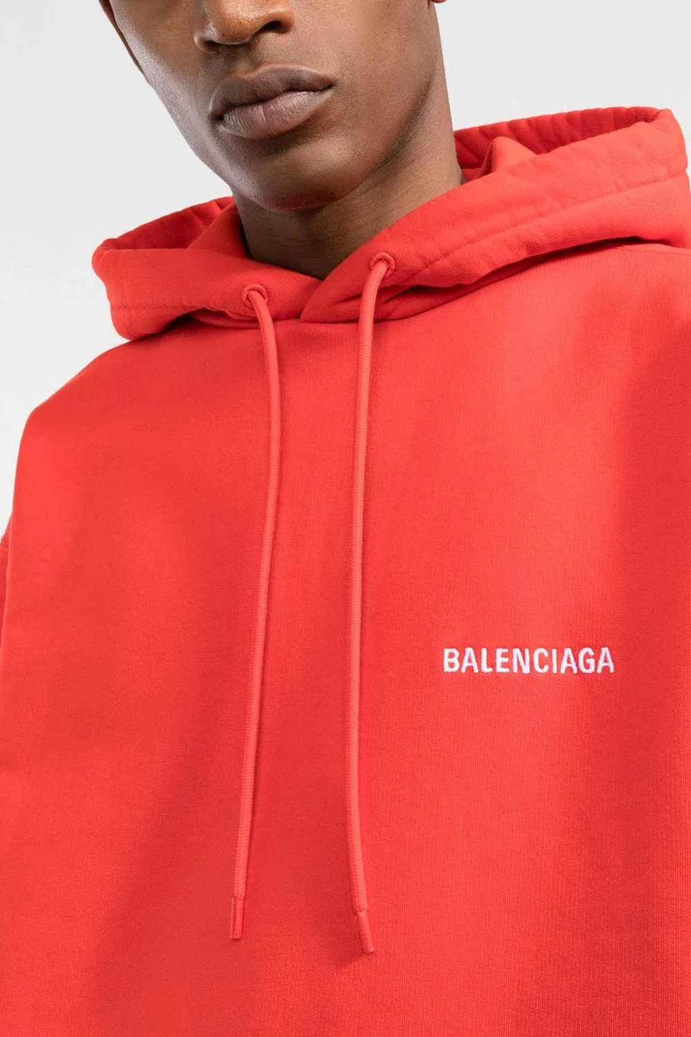 Balenciaga logo drawstring hoodie - Image 3