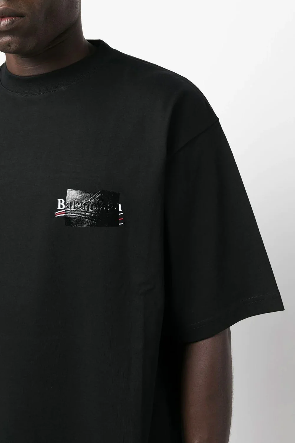 Balenciaga Political Campaign logo tape T-shirt - Image 4