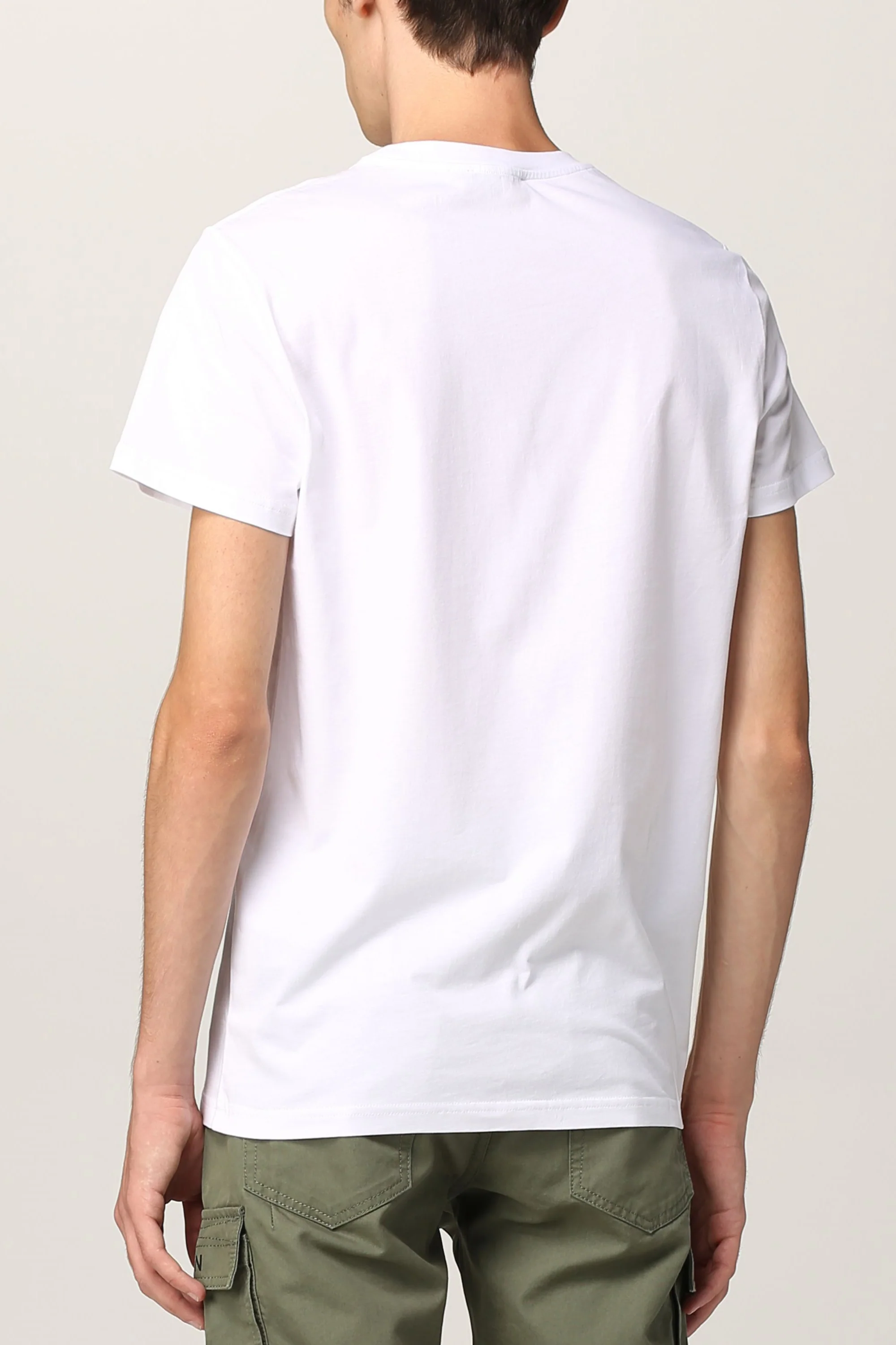 Balmain White T-Shirt Graphic Logo Print - Image 4