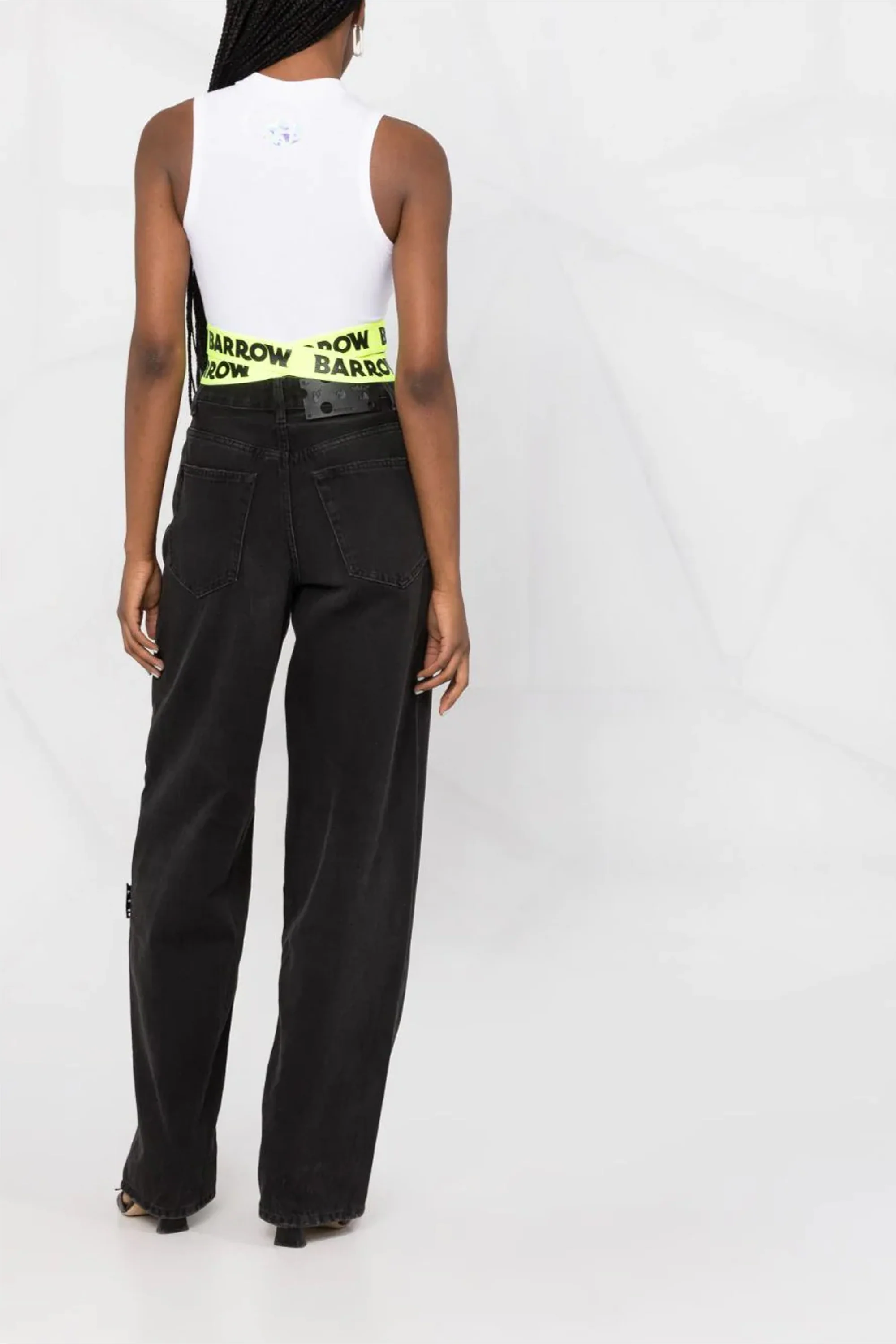 BARROW logo-tape cropped tank top - Image 3