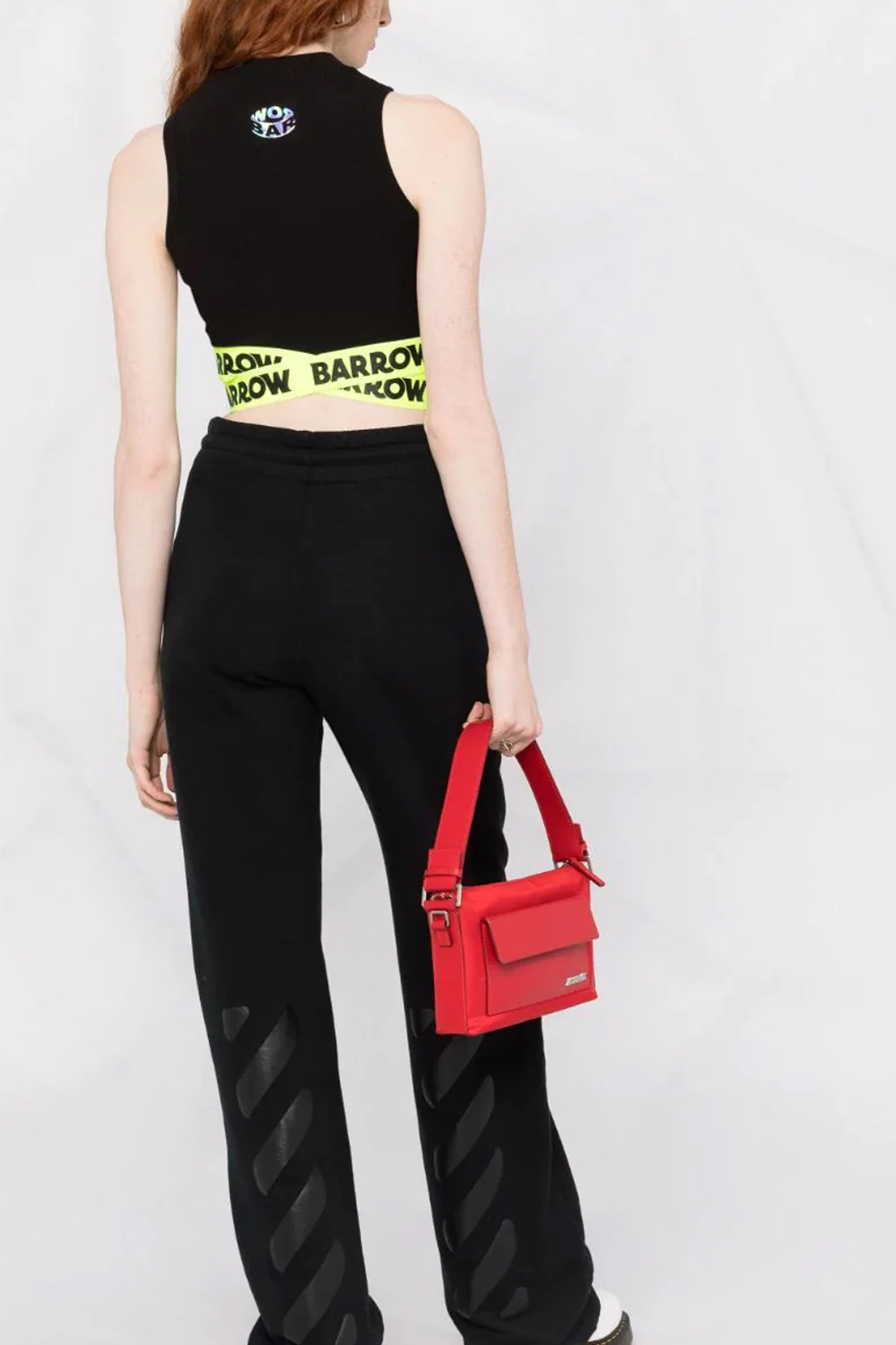 BARROW logo-tape cropped tank top - Image 4