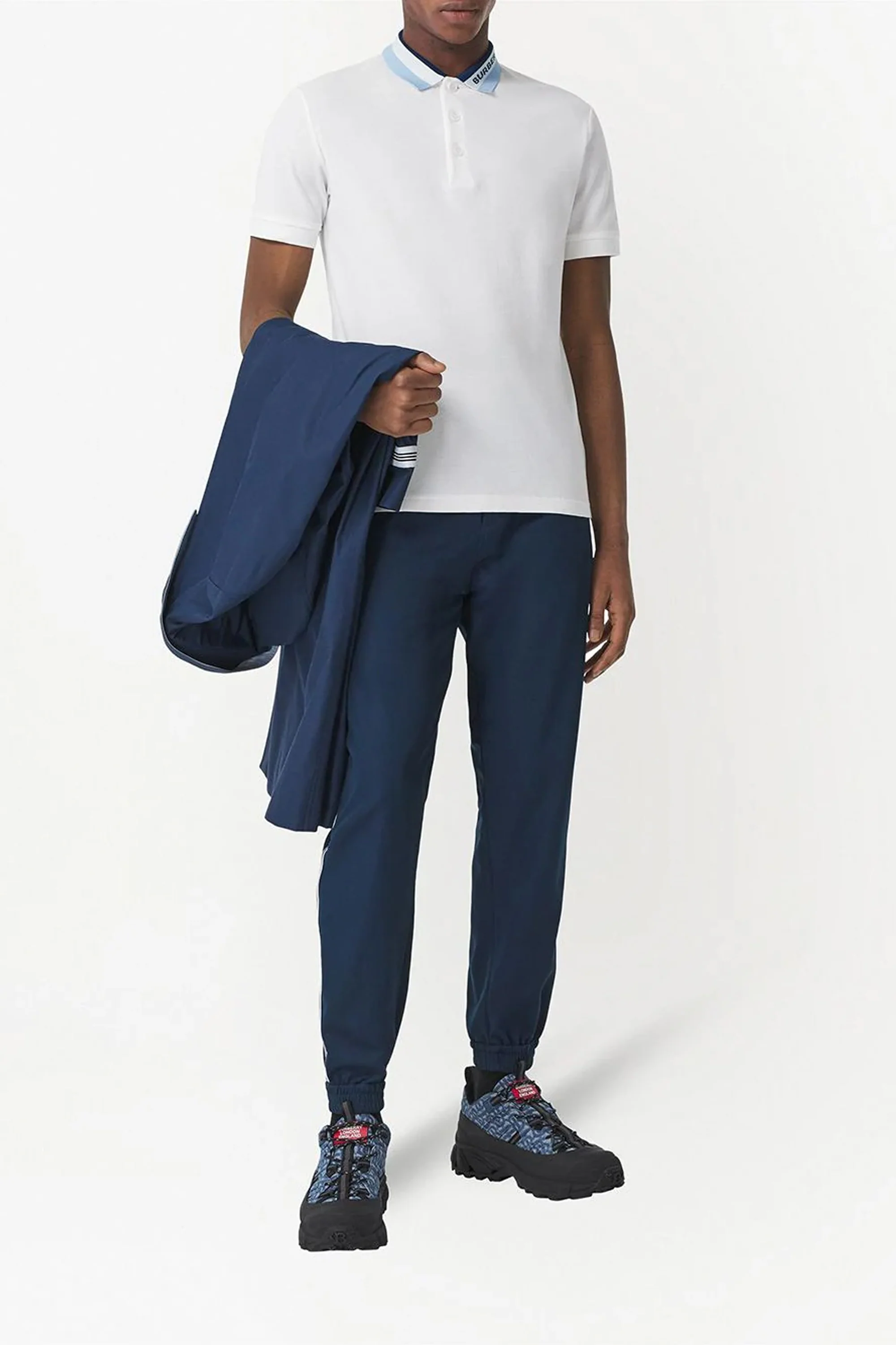 Burberry contrast-collar polo shirt - Image 5