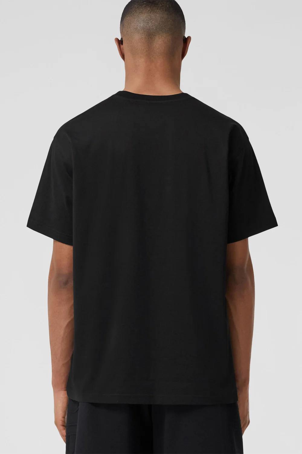 Burberry Horseferry Print Cotton Oversized T-shirt black - Image 4