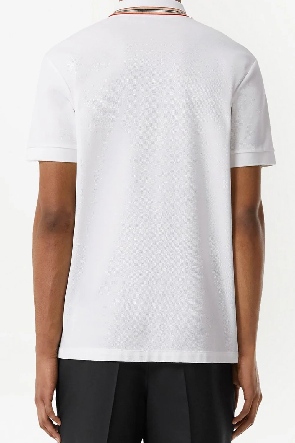 Burberry Icon Stripe cotton polo shirt white - Image 5