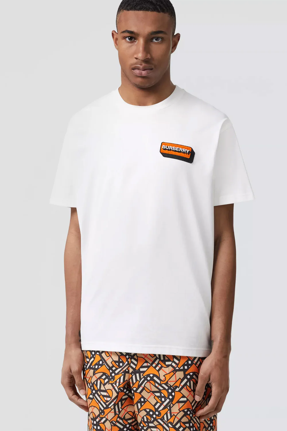 Burberry Logo Appliqué Cotton Oversized T-shirt - Image 2