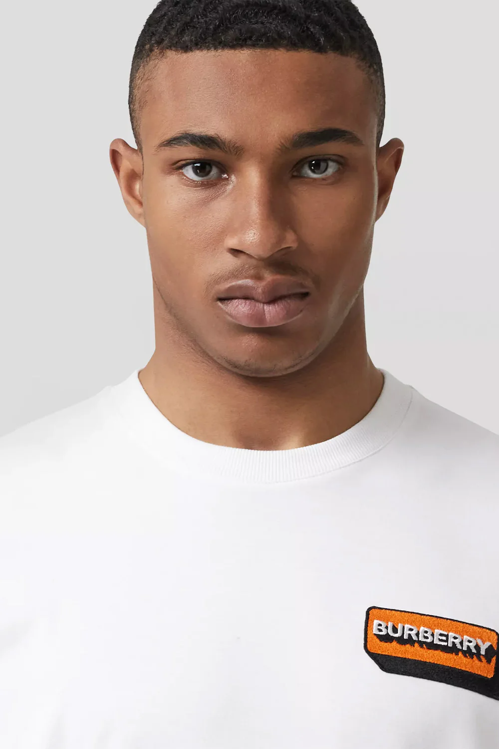 Burberry Logo Appliqué Cotton Oversized T-shirt - Image 3