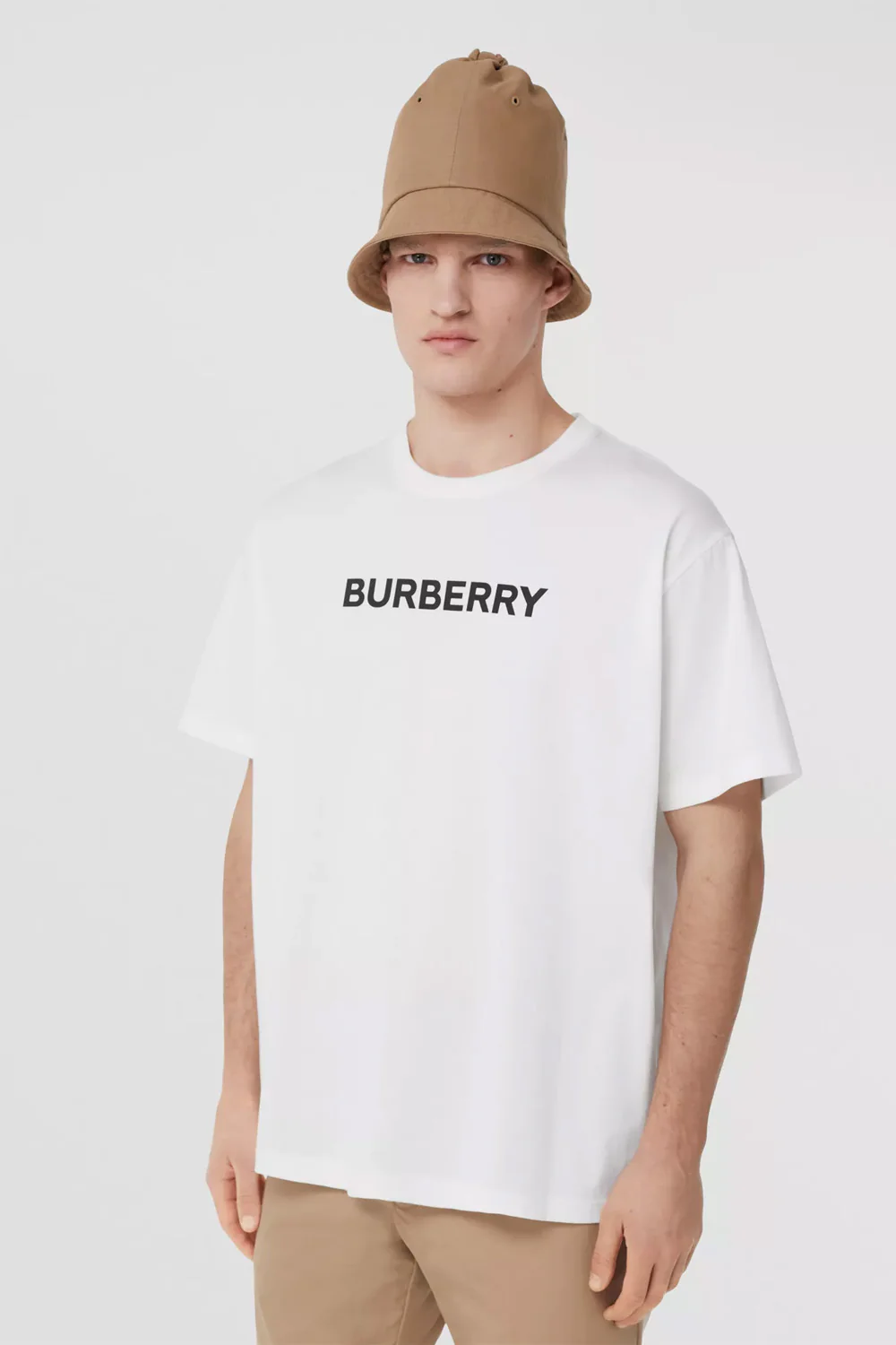 Burberry Logo Print Cotton Oversized T-shirt - Image 3