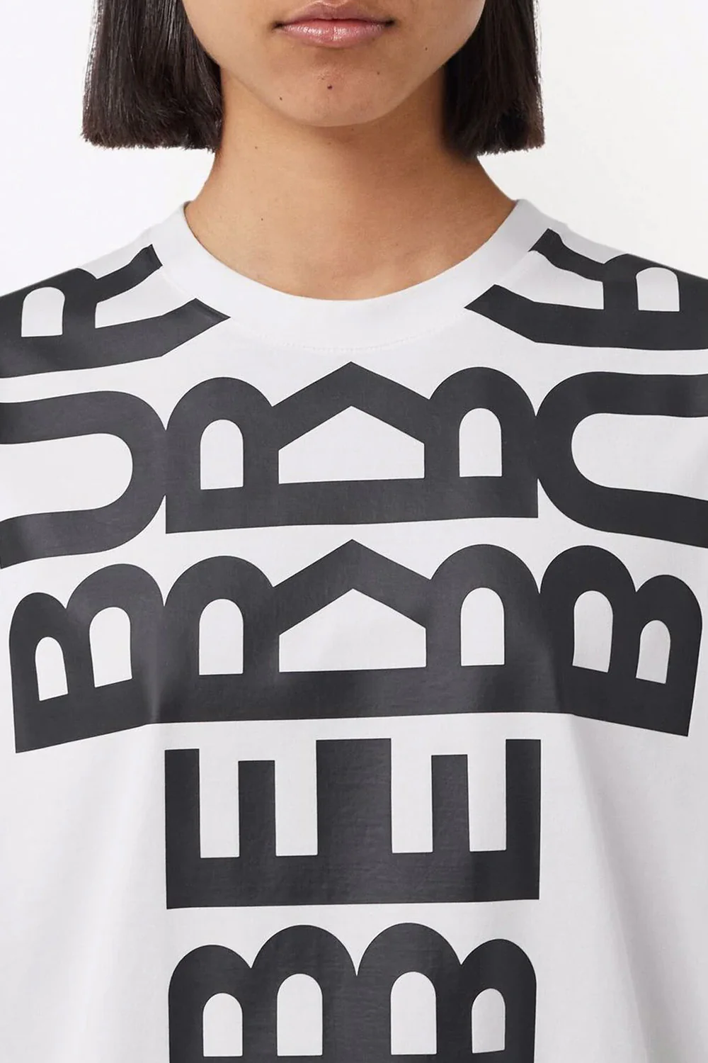 Burberry logo-print oversized T-shirt - Image 3