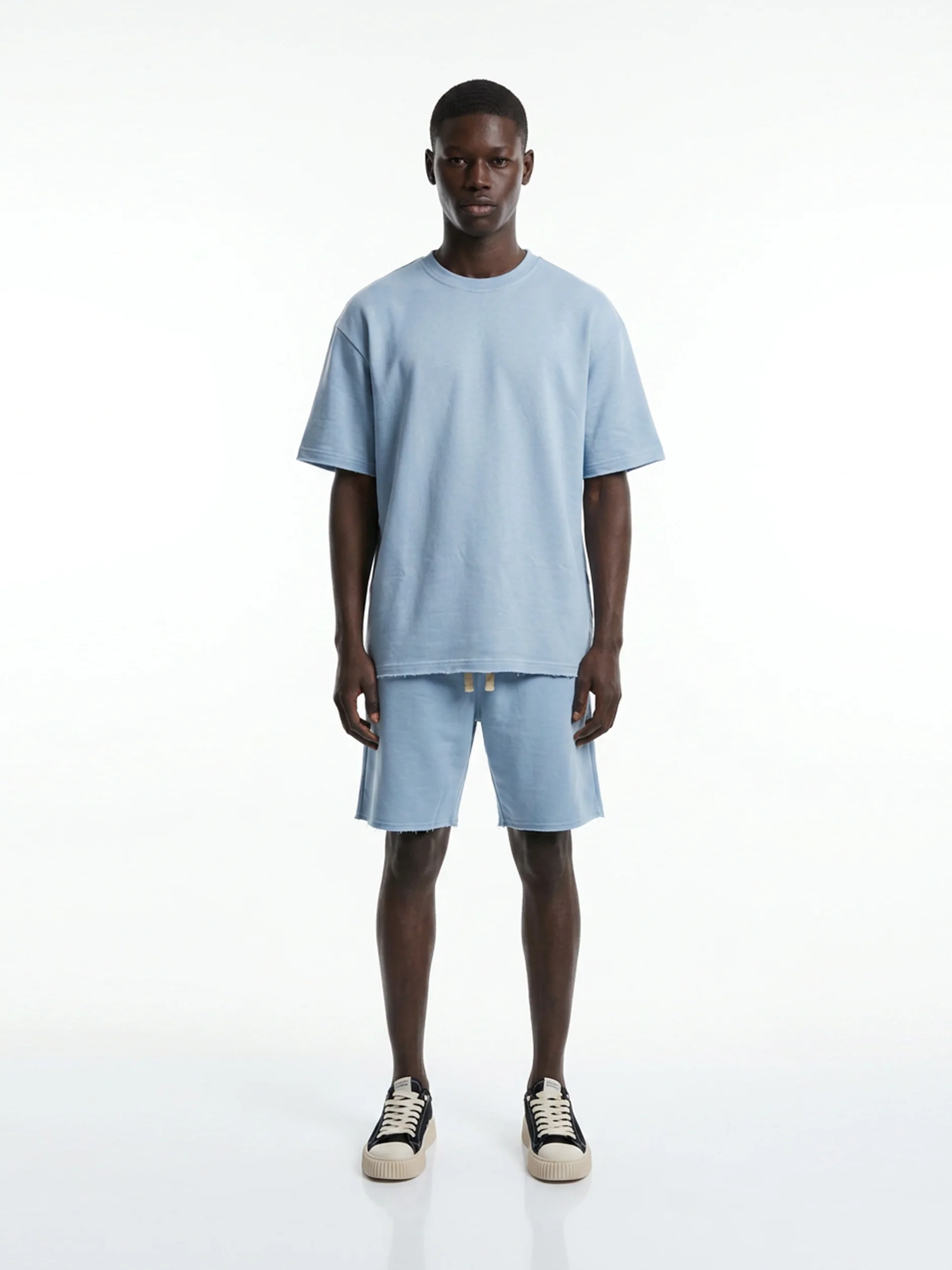 CREW Milano French Terry Set T-Shirt/Pants Blue