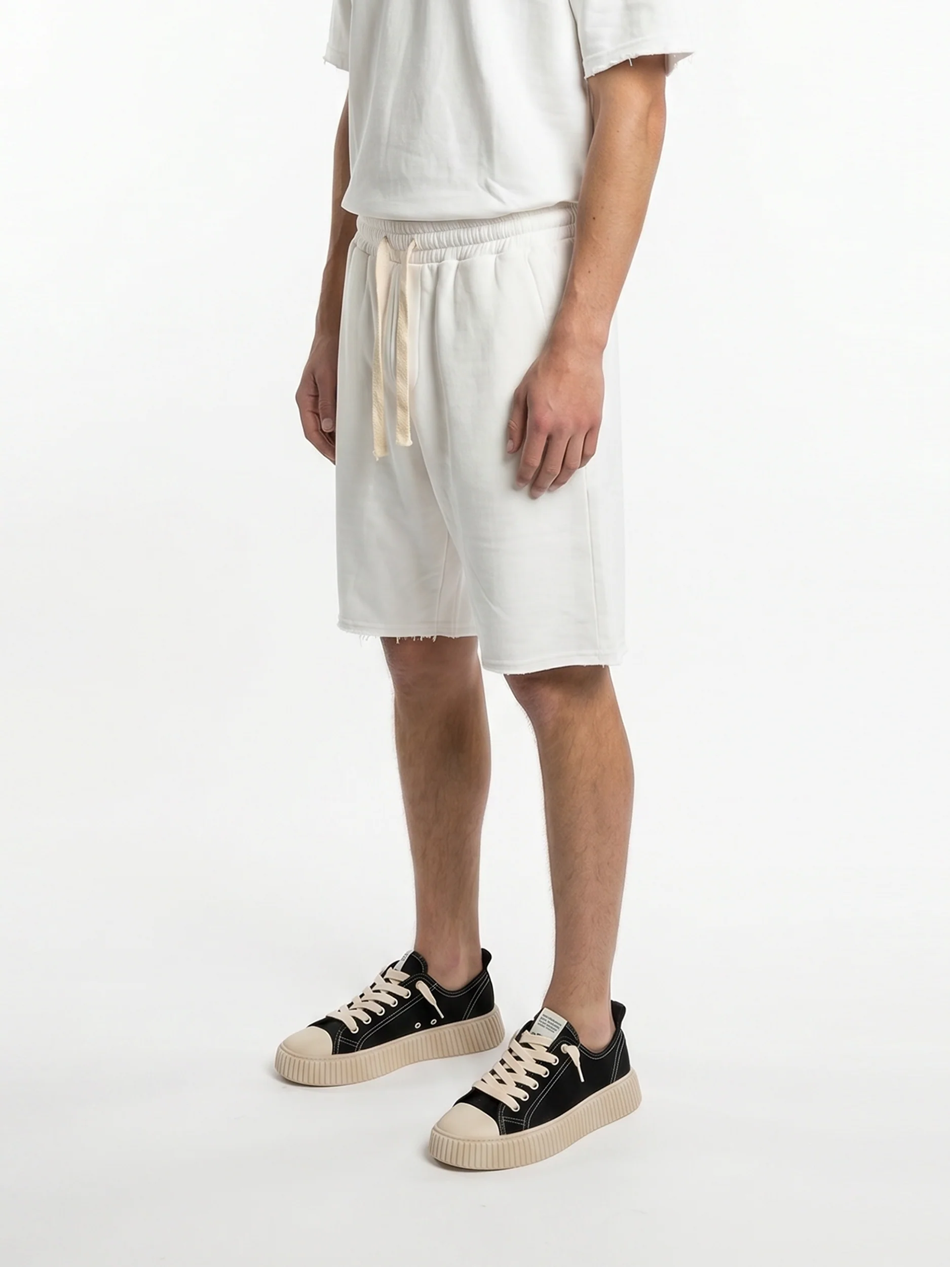 CREW Milano French Terry Set T-Shirt/Pants White - Image 3