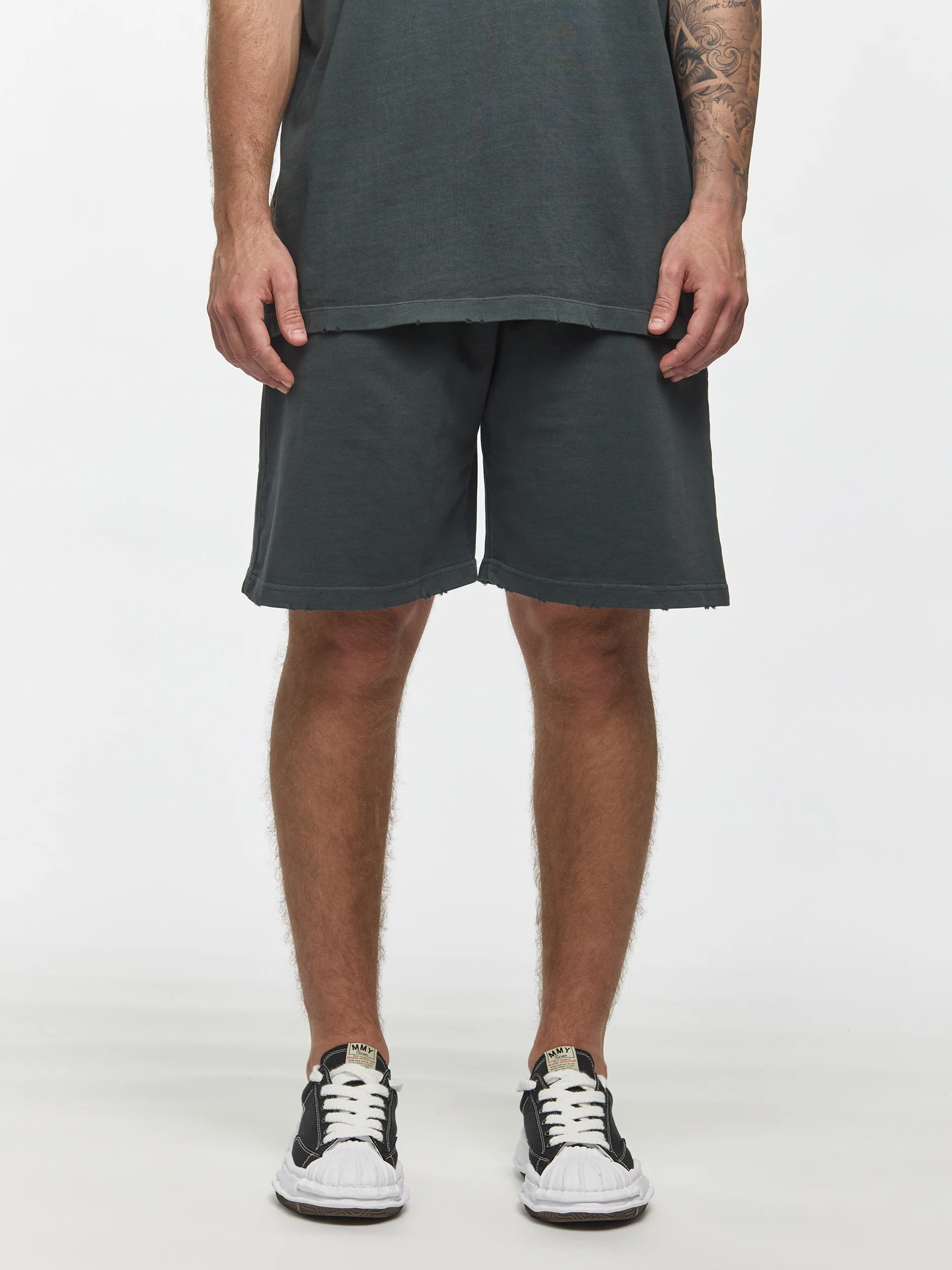 CREW Milano Oversize Set T-Shirt/Pants Dark Grey - Image 4