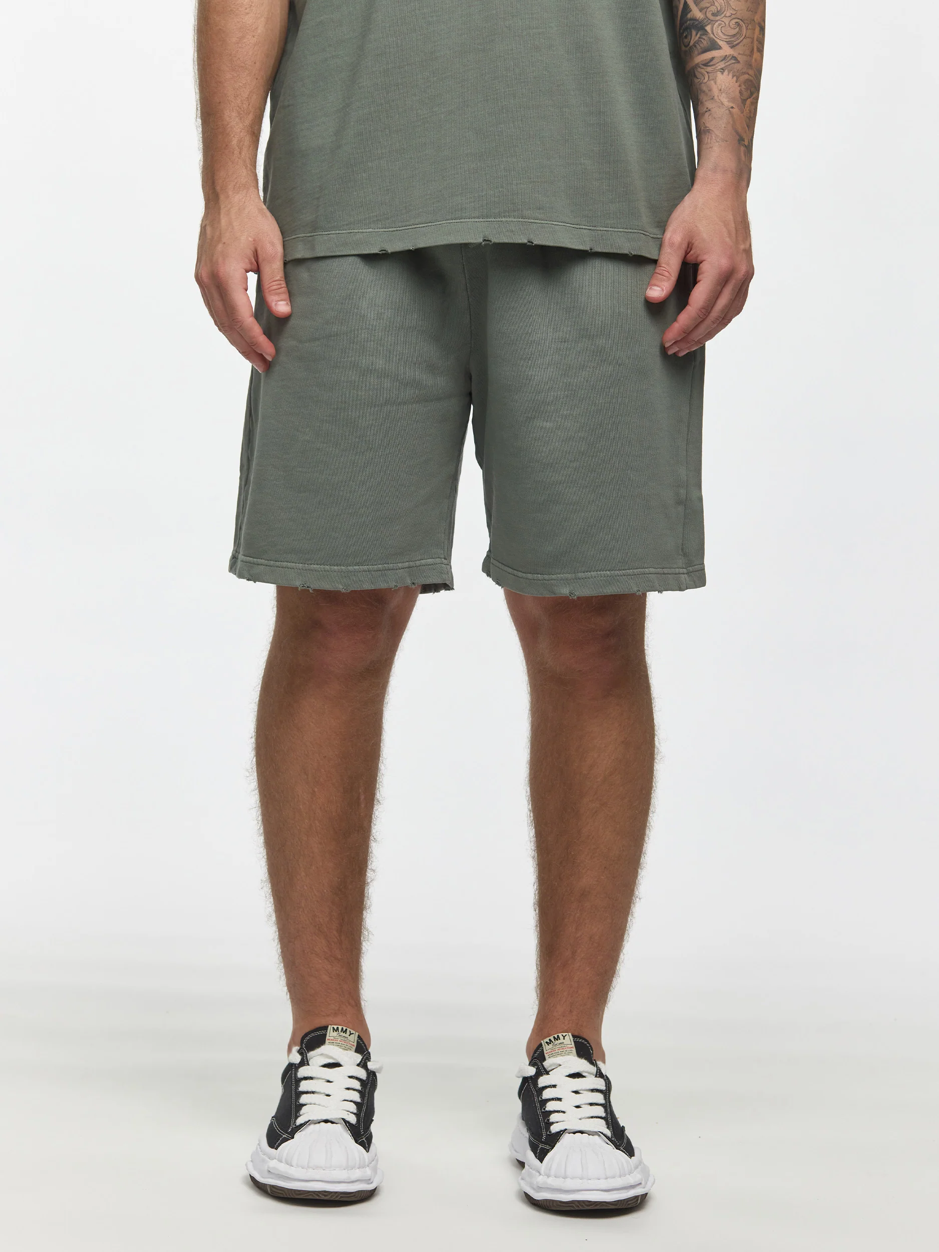 CREW Milano Oversize Set T-Shirt/Pants Green Khaki - Image 4