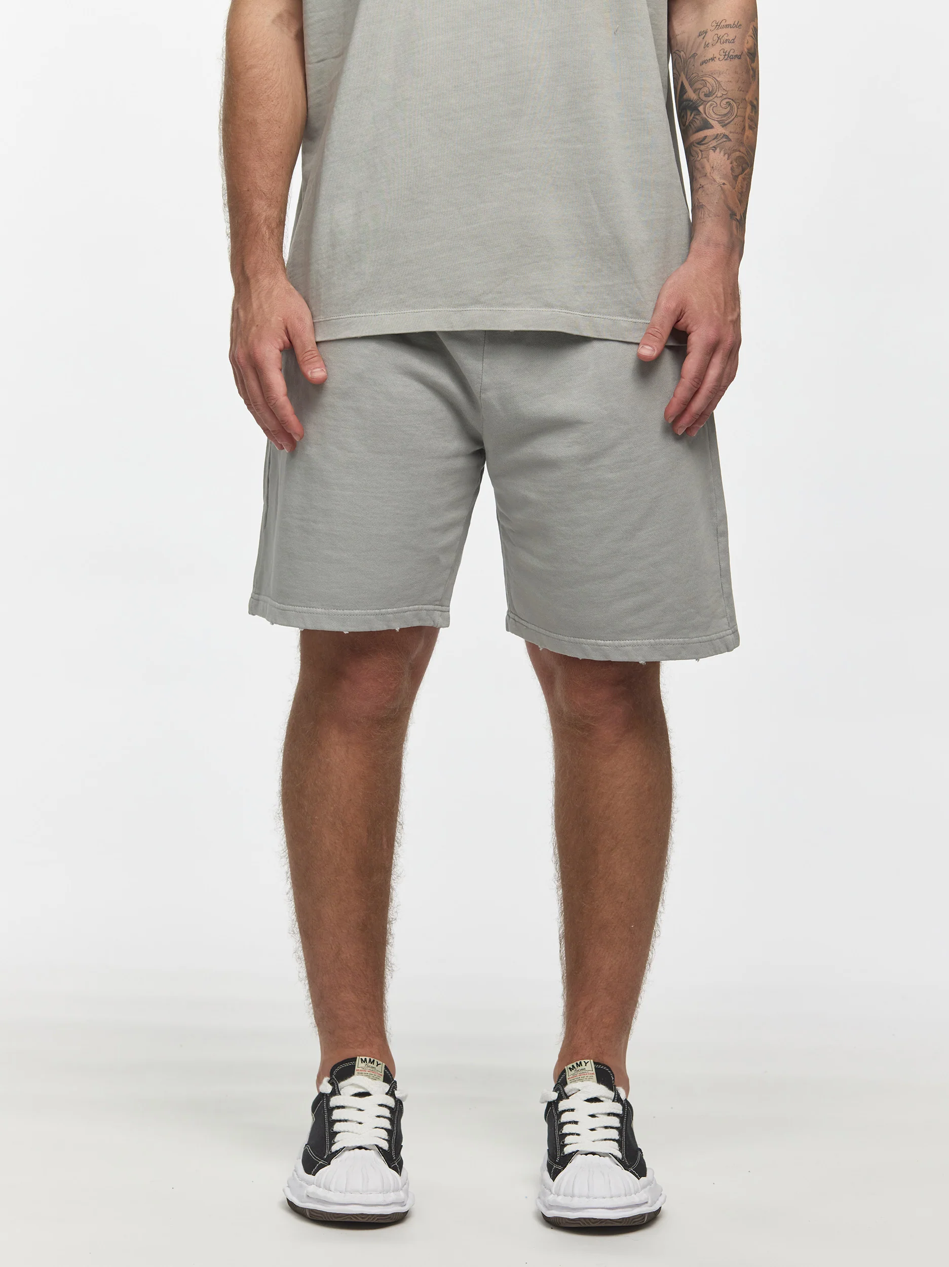 CREW Milano Oversize Set T-Shirt/Pants Light Grey - Image 4