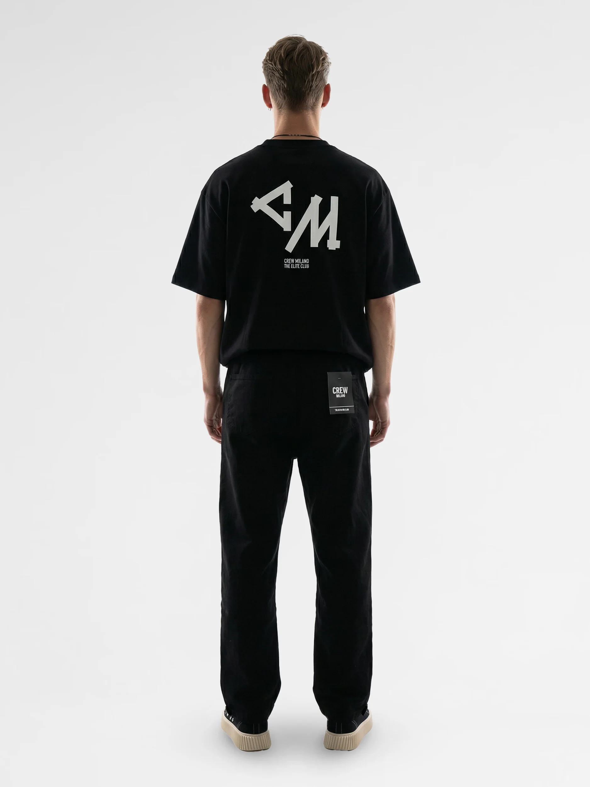 CREW Milano Oversized T-Shirt Logo Print - Image 2