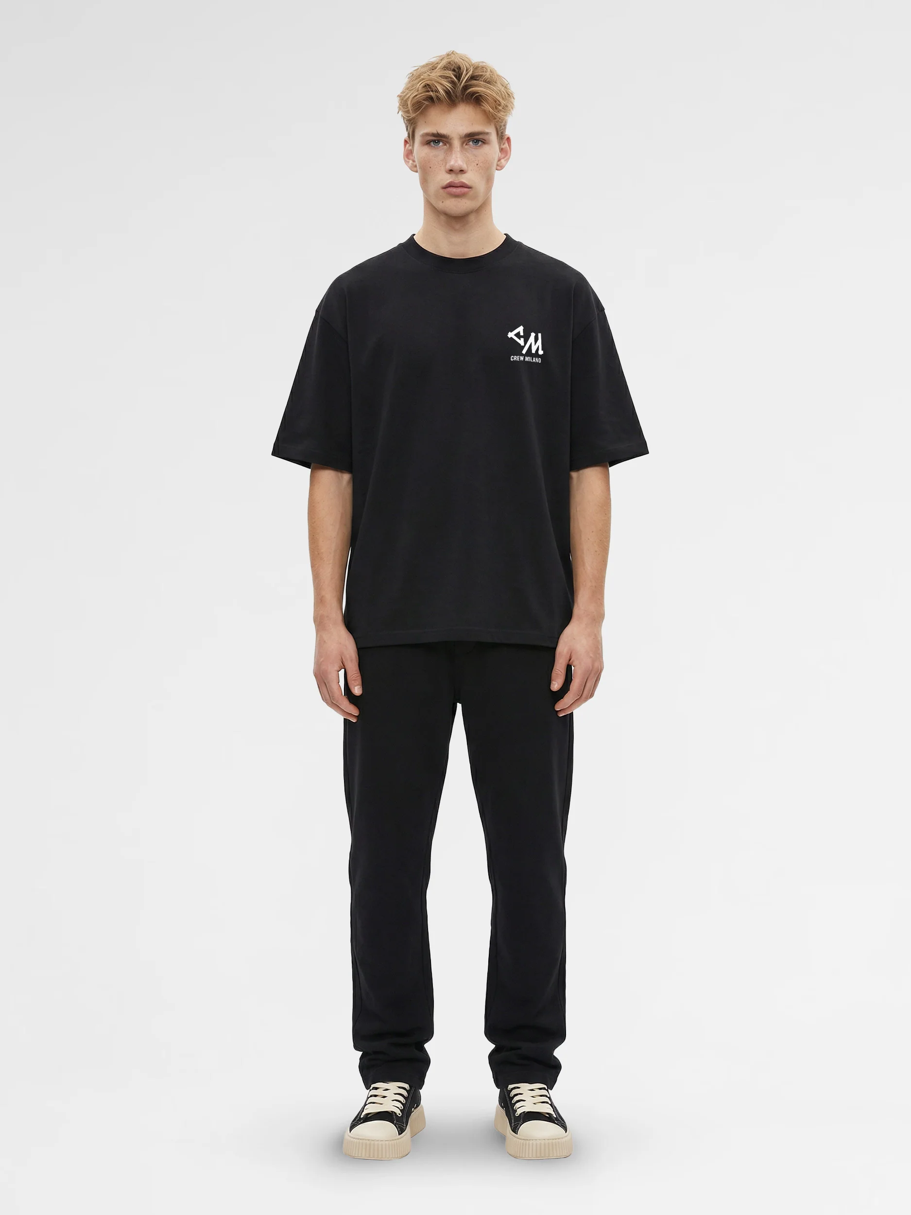 CREW Milano Oversized T-Shirt Logo Print - Image 4