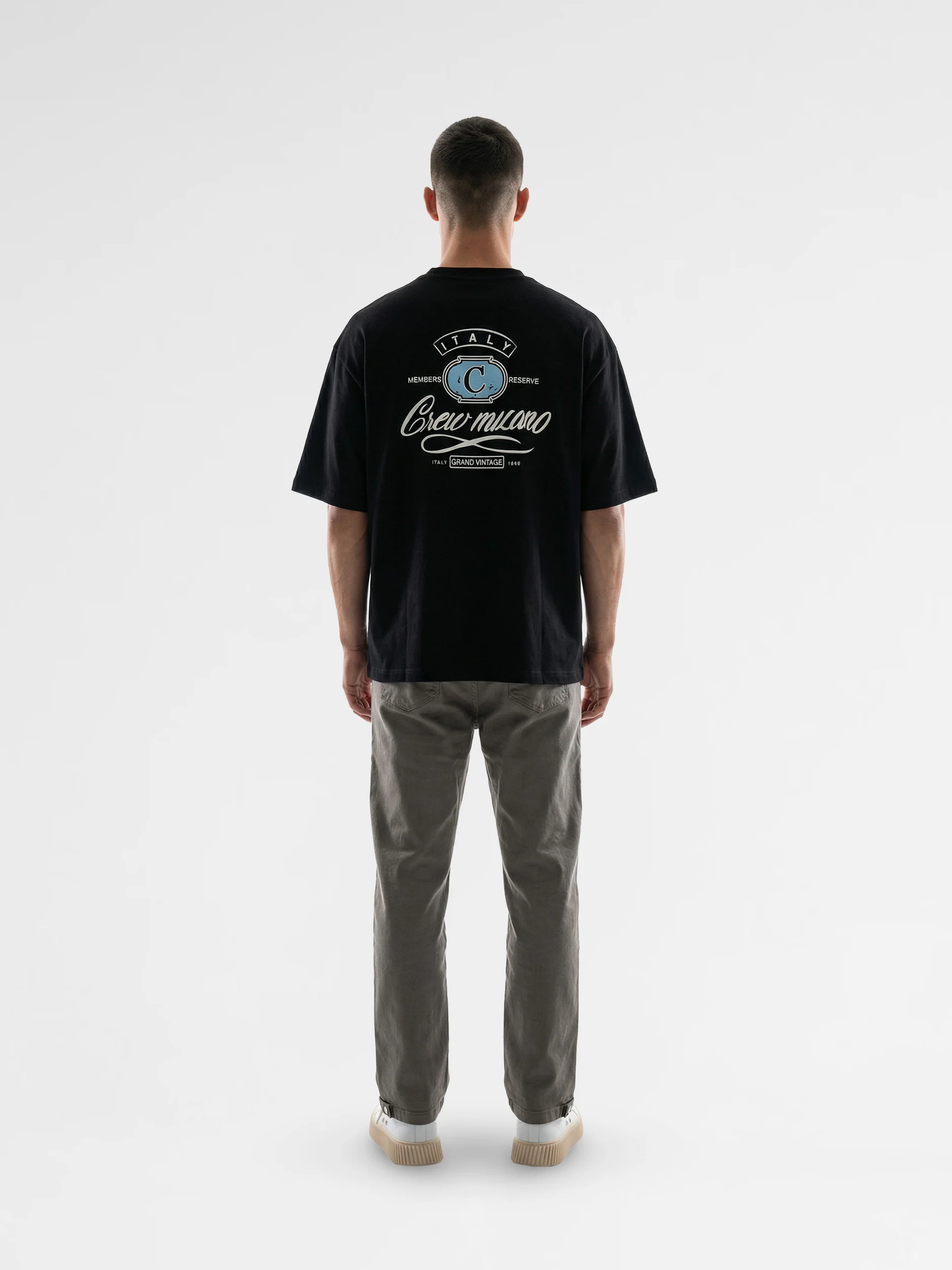 CREW Milano Oversized T-Shirt Logo Print - Image 2