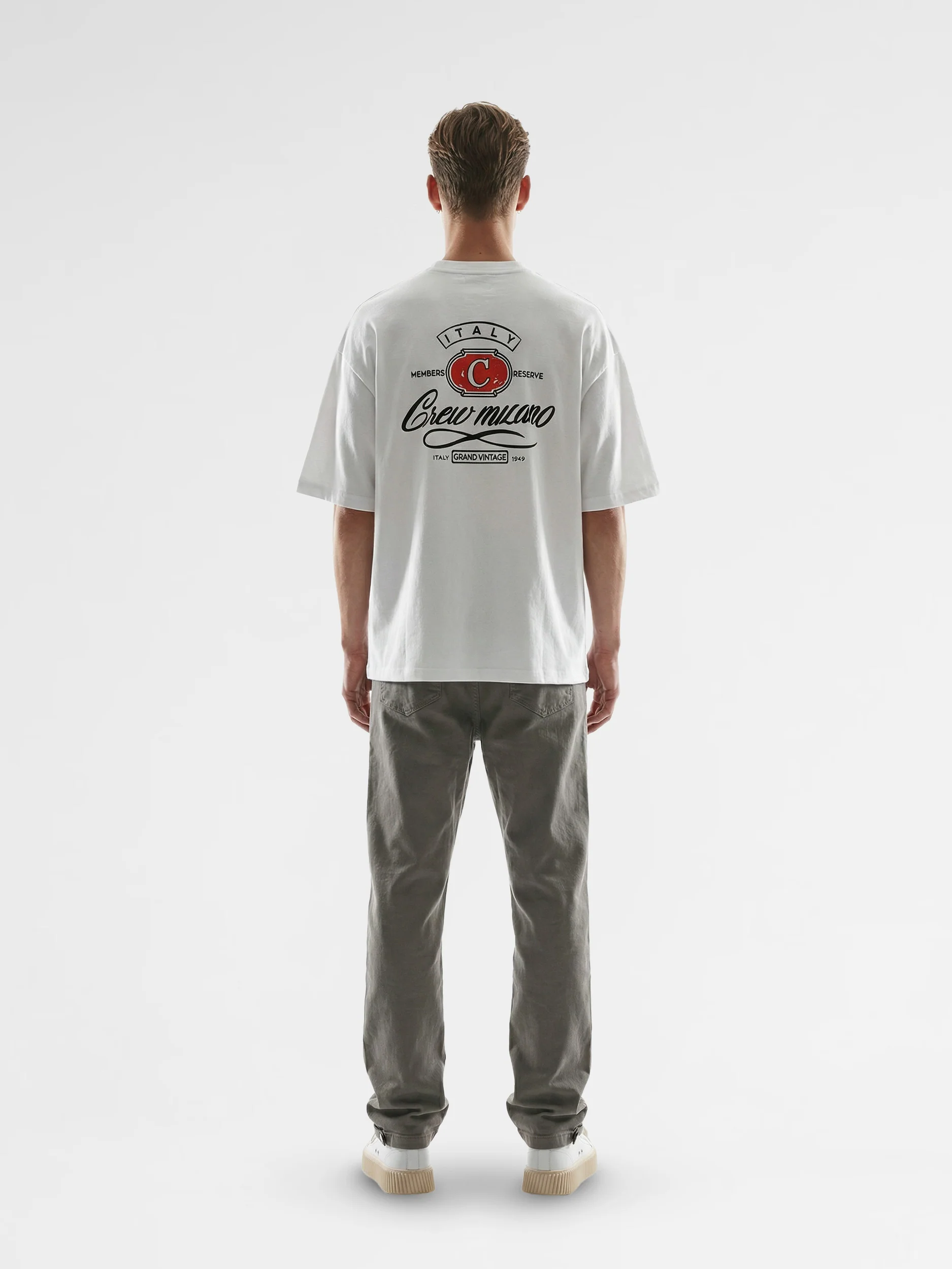 CREW Milano Oversized T-Shirt Logo Print - Image 2