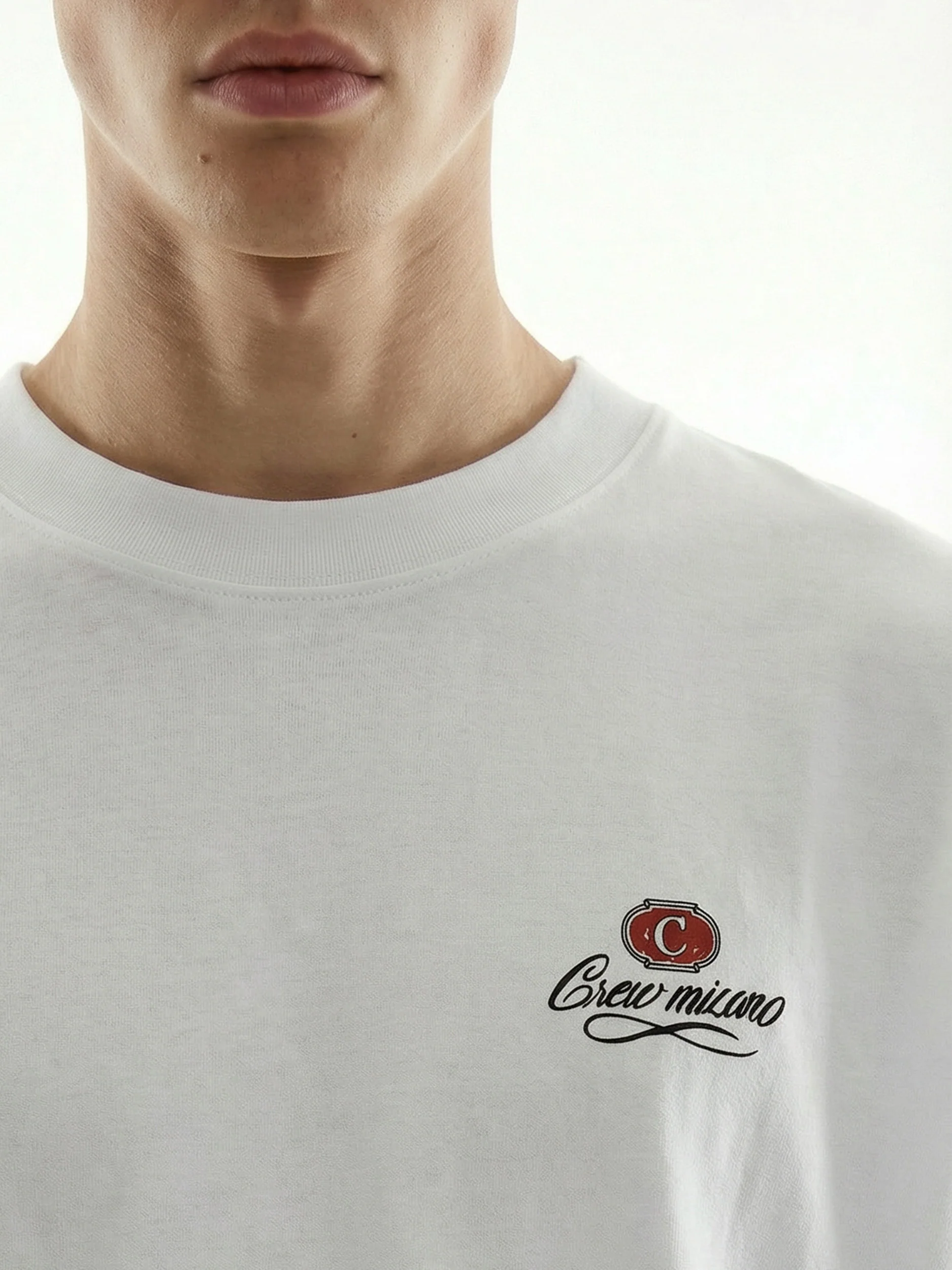 CREW Milano Oversized T-Shirt Logo Print - Image 3