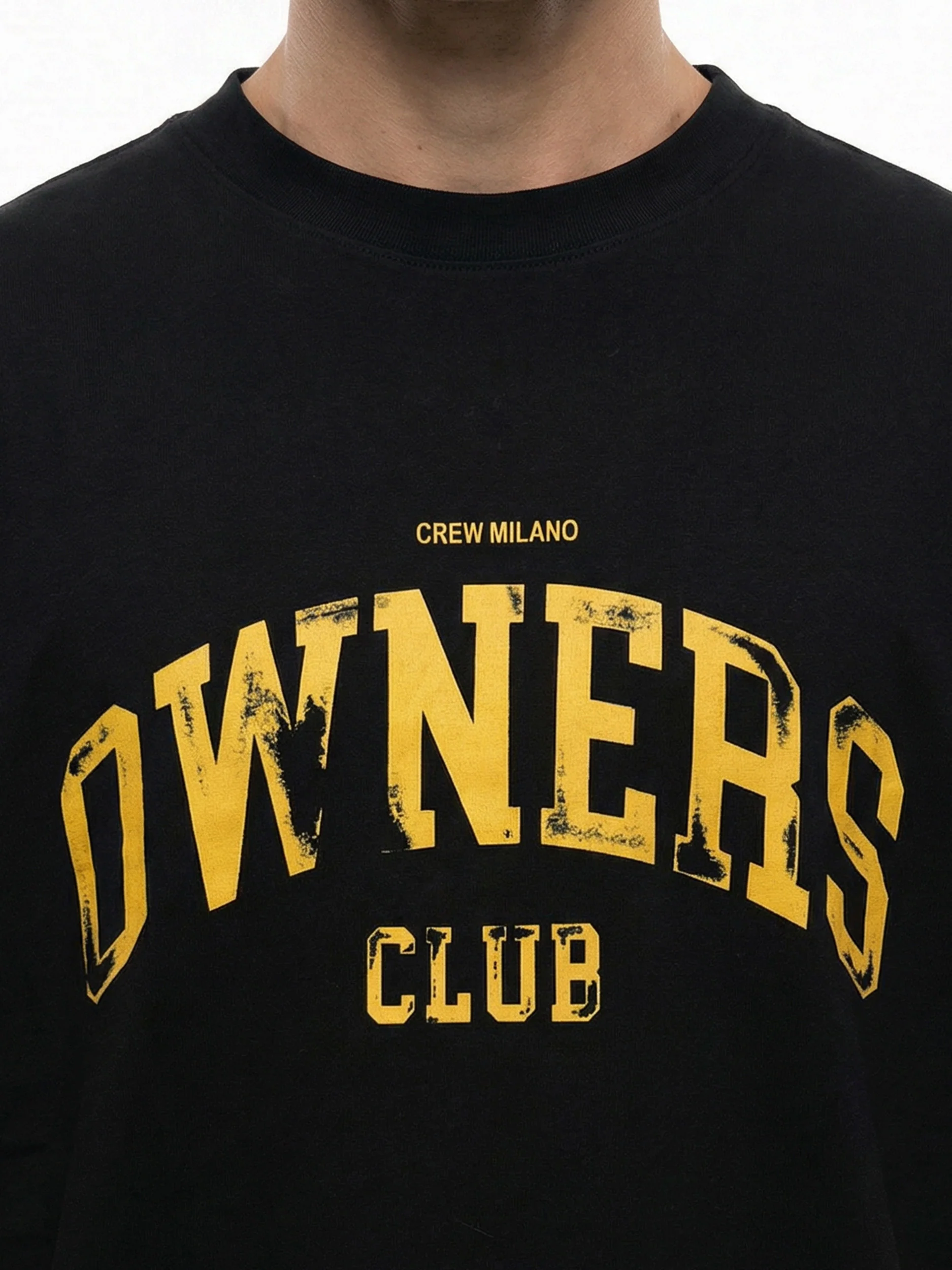 CREW Milano Oversized T-Shirt Logo Print - Image 2
