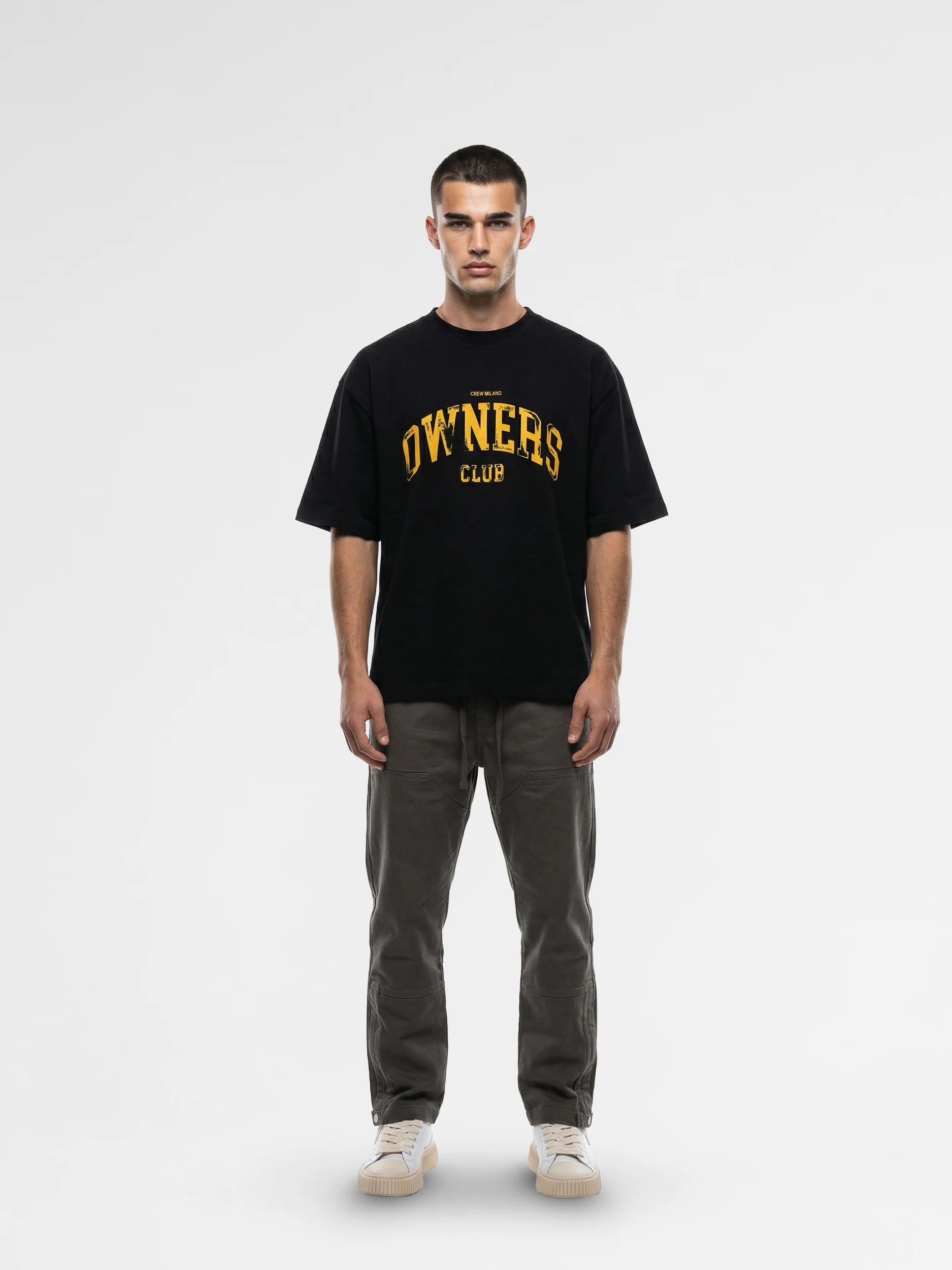CREW Milano Oversized T-Shirt Logo Print - Image 3