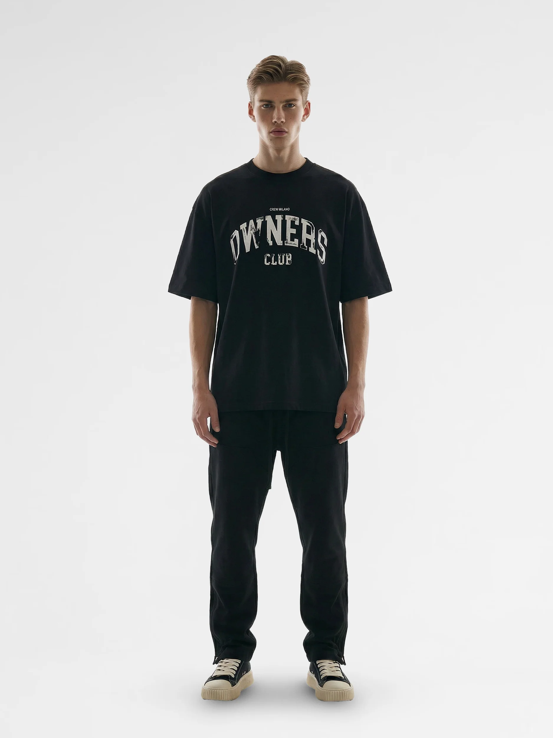 CREW Milano Oversized T-Shirt Logo Print - Image 3
