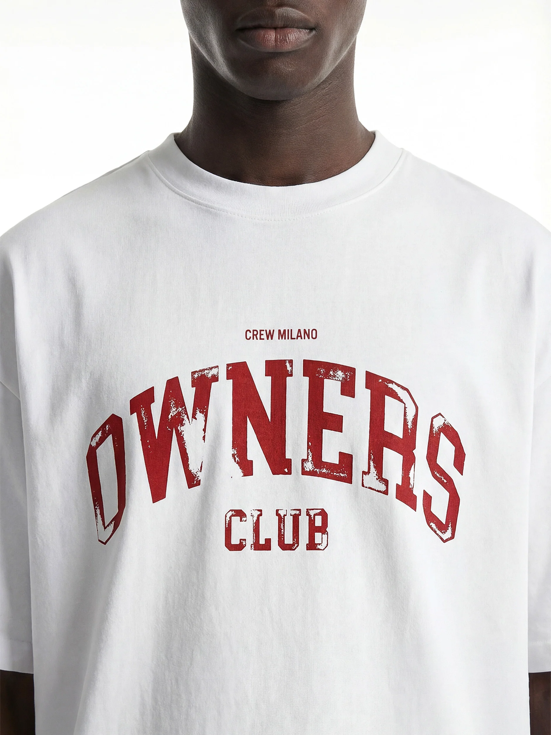 CREW Milano Oversized T-Shirt Logo Print - Image 2