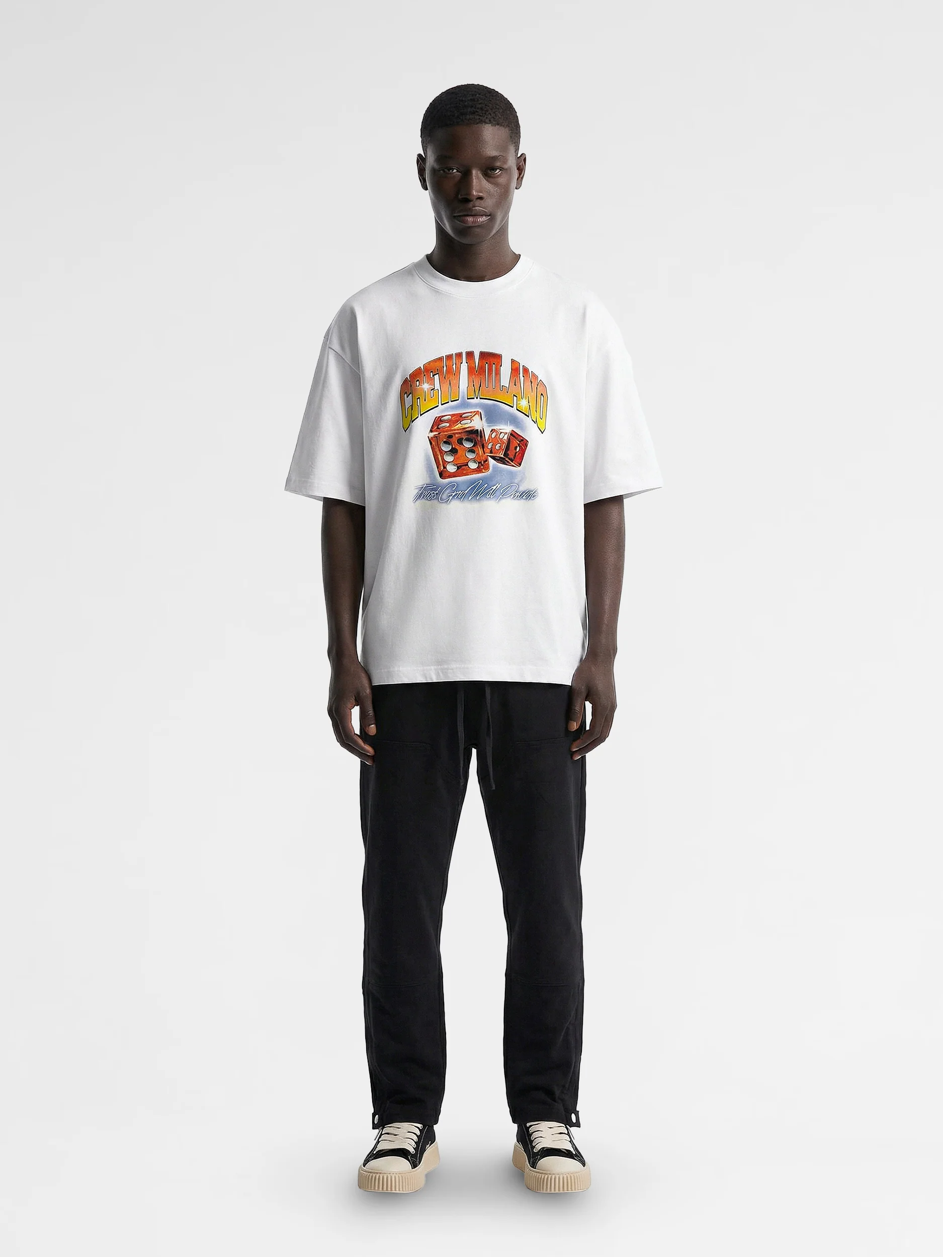 CREW Milano Oversized T-Shirt Logo Print - Image 3