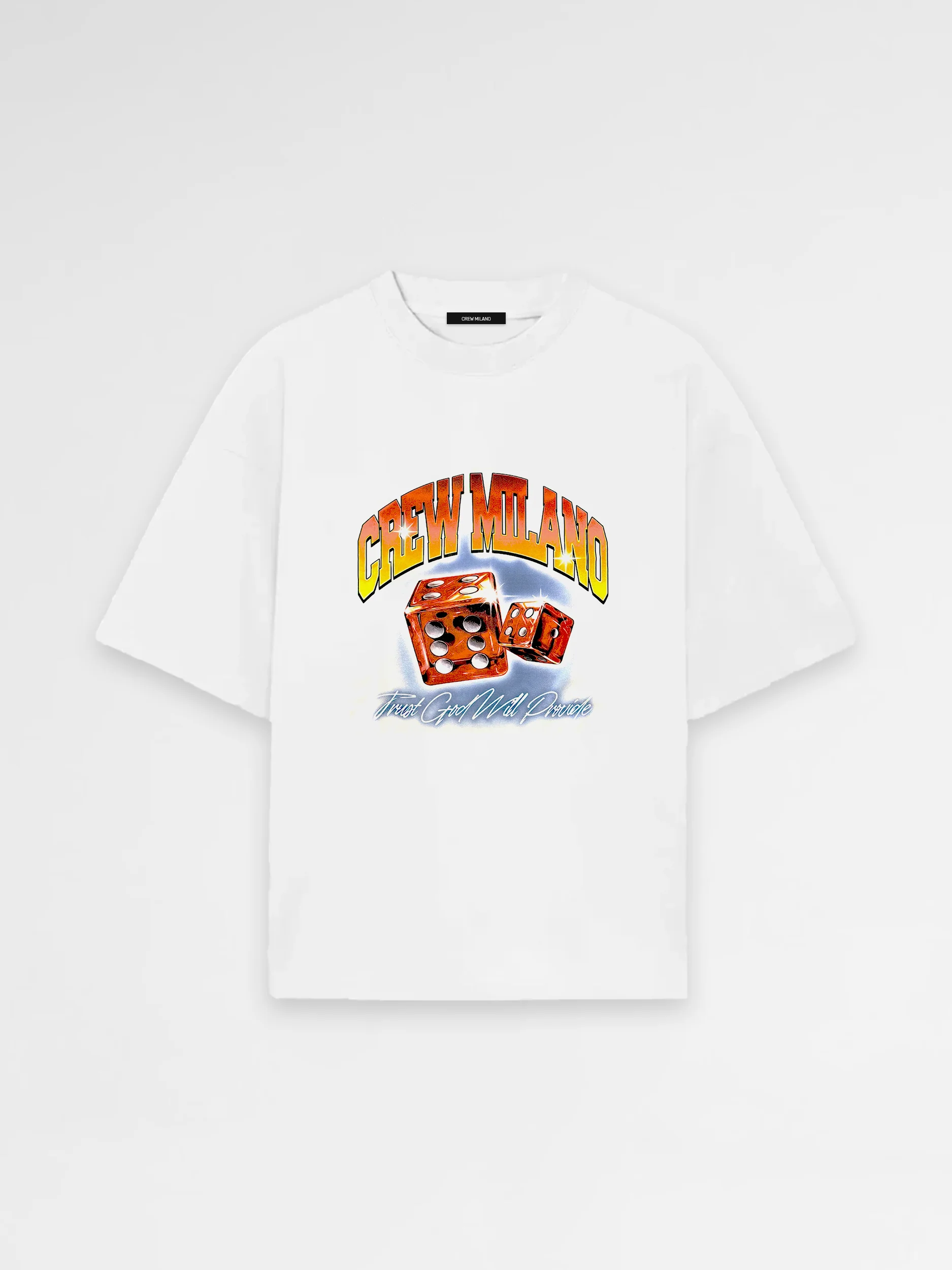CREW Milano Oversized T-Shirt Logo Print - Image 4