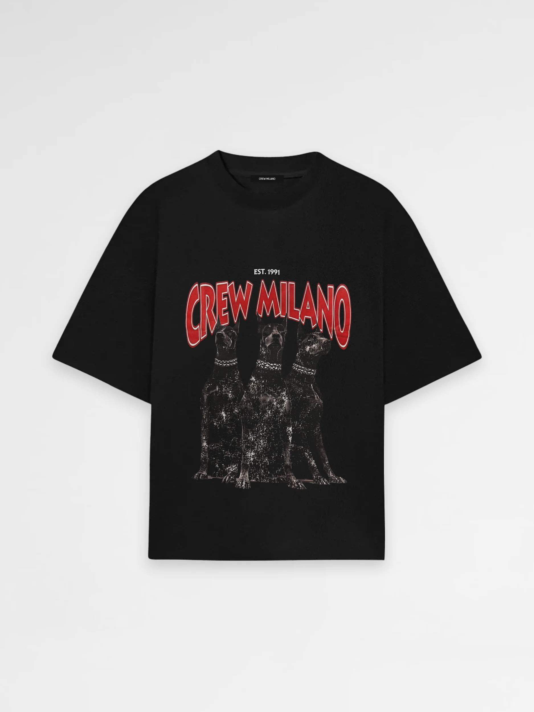 CREW Milano Oversized T-Shirt Logo Print - Image 4
