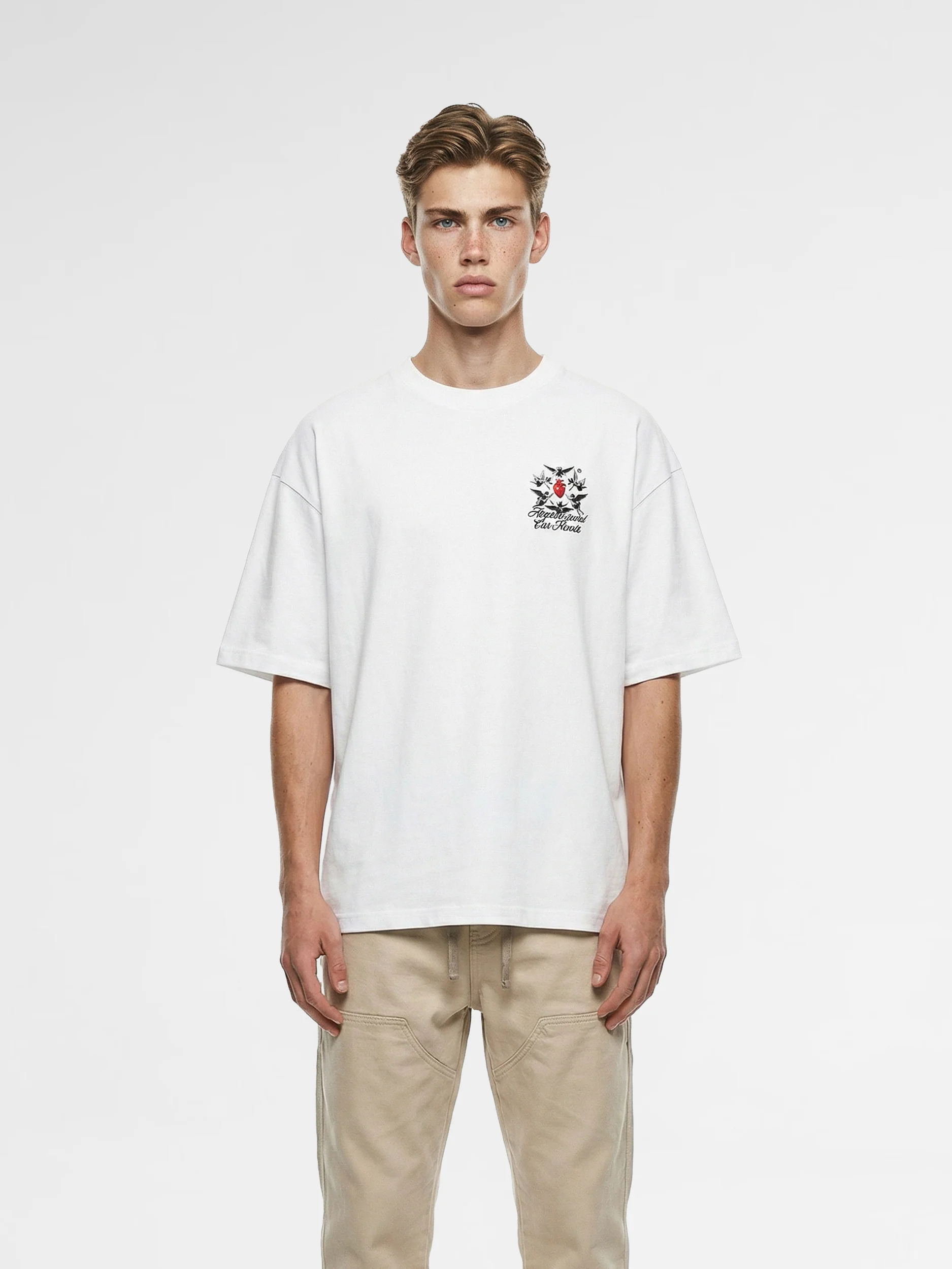 CREW Milano Oversized T-Shirt Logo Print