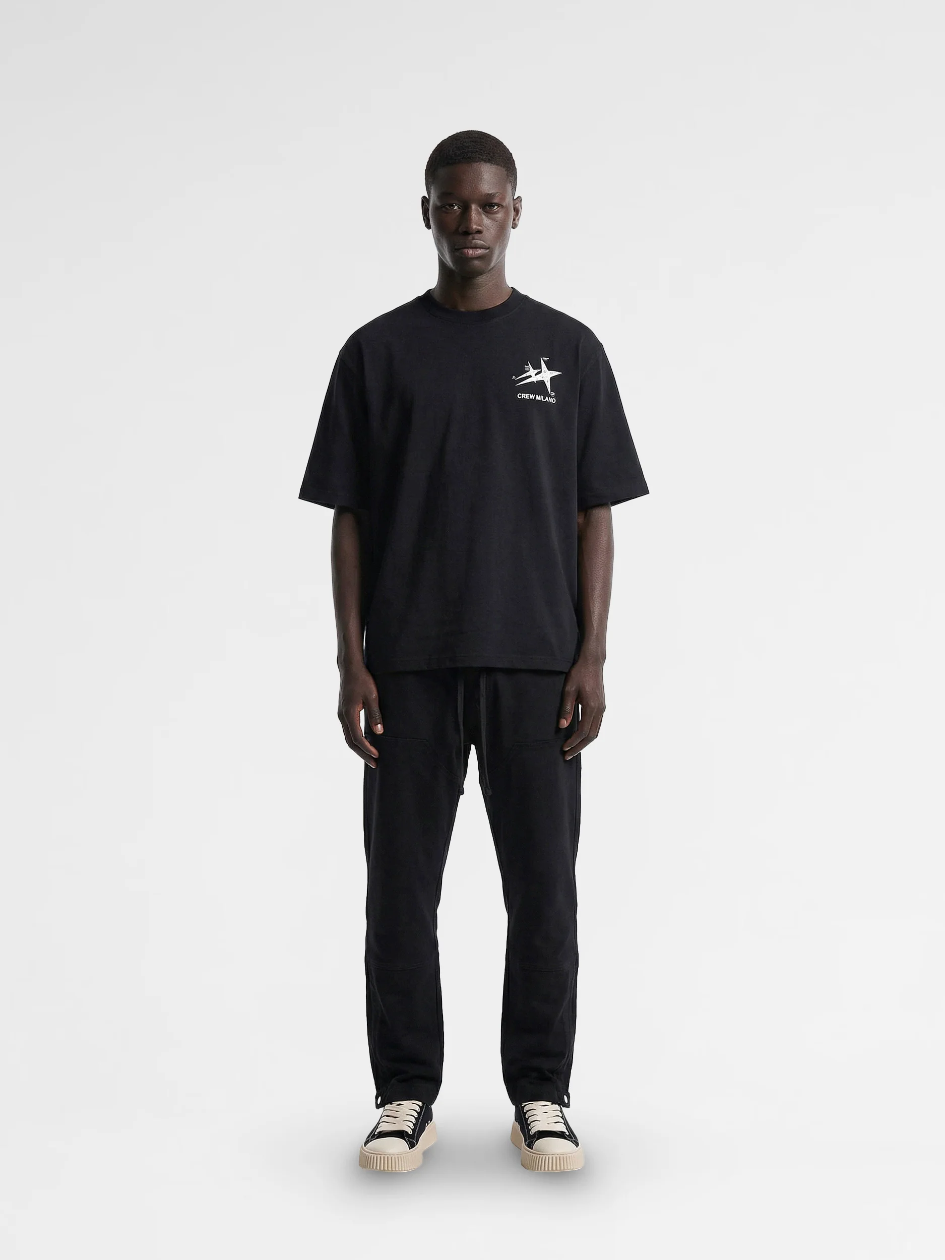 CREW Milano Oversized T-Shirt Logo Print - Image 3