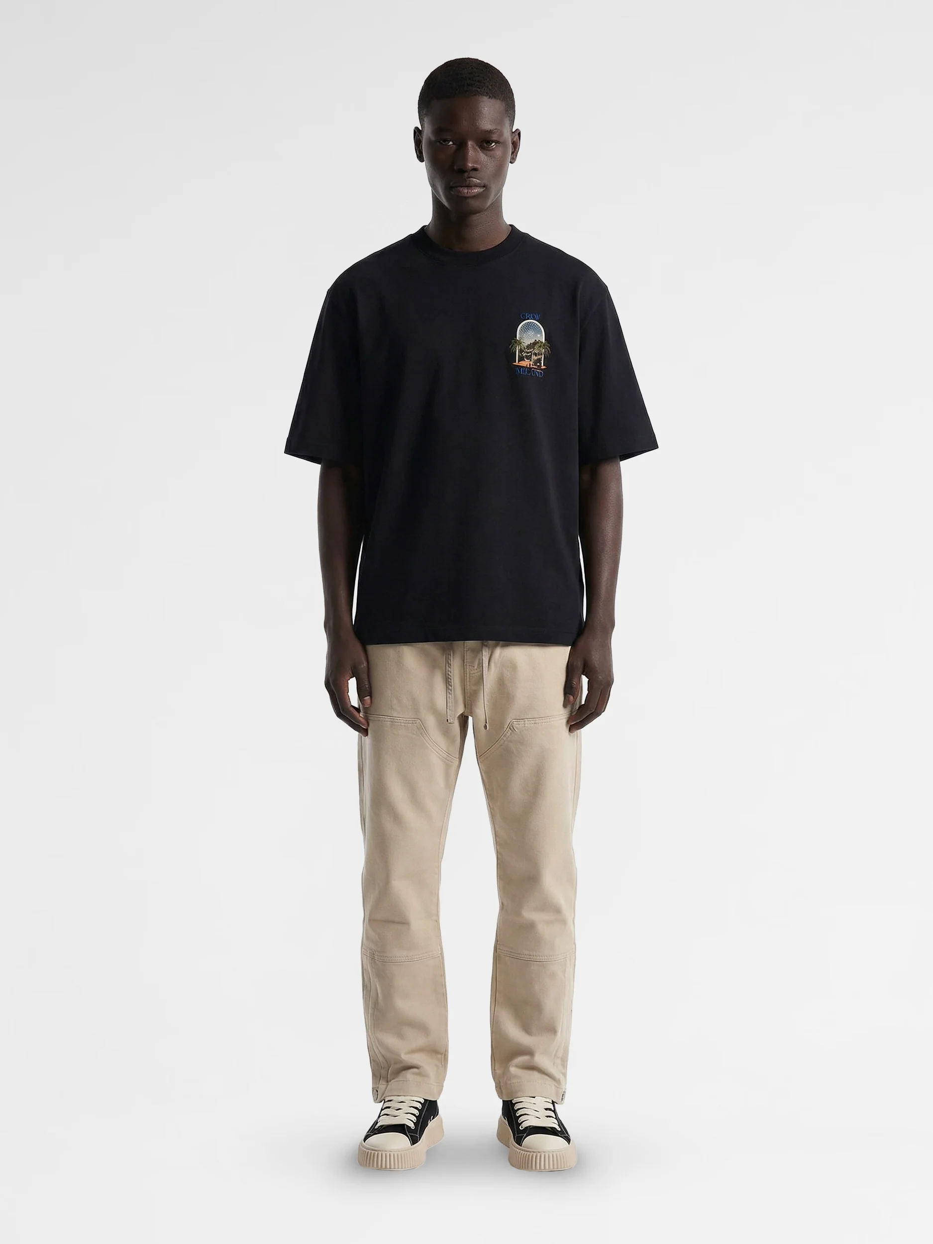 CREW Milano Oversized T-Shirt Logo Print - Image 4