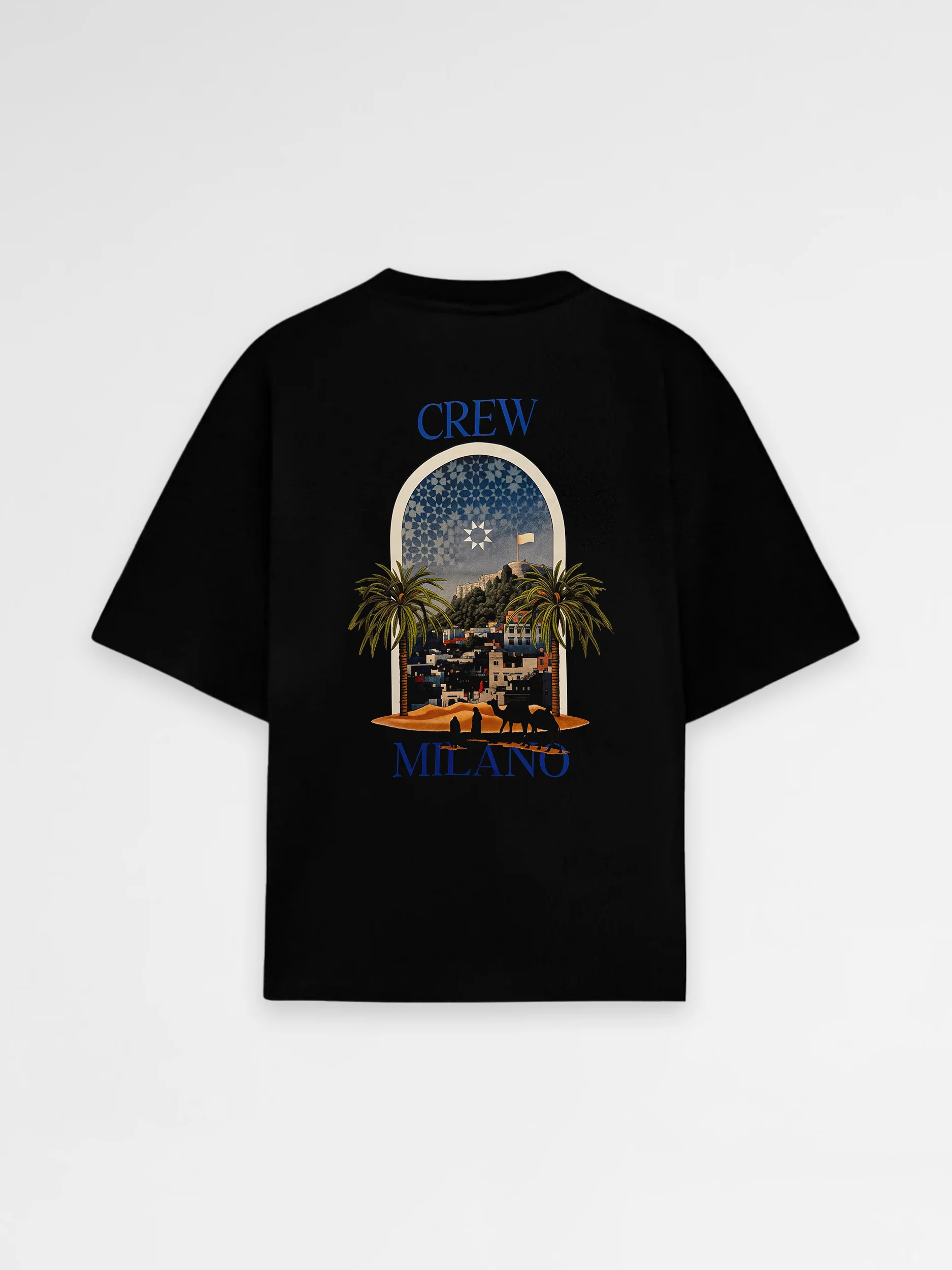 CREW Milano Oversized T-Shirt Logo Print - Image 6