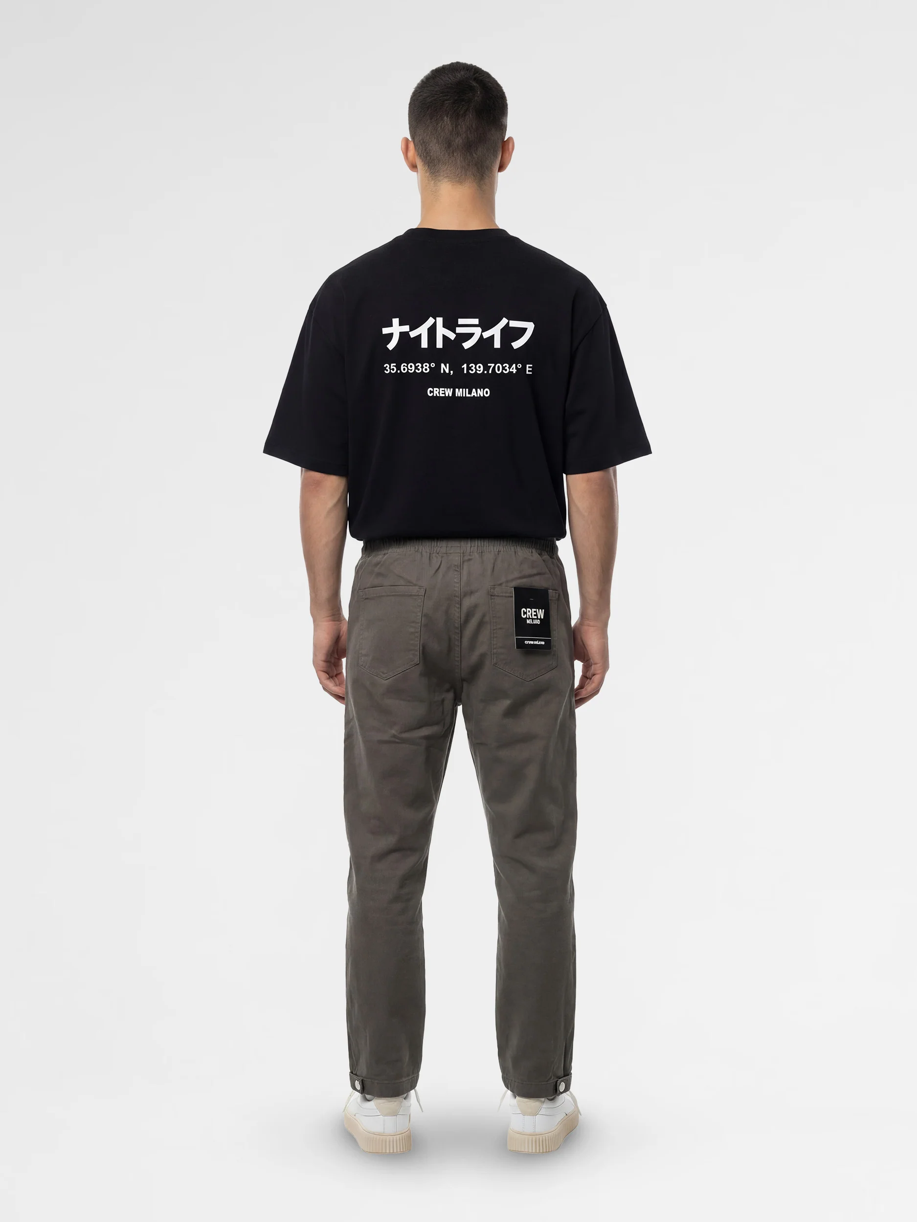 CREW Milano Oversized T-Shirt Logo Print - Image 2