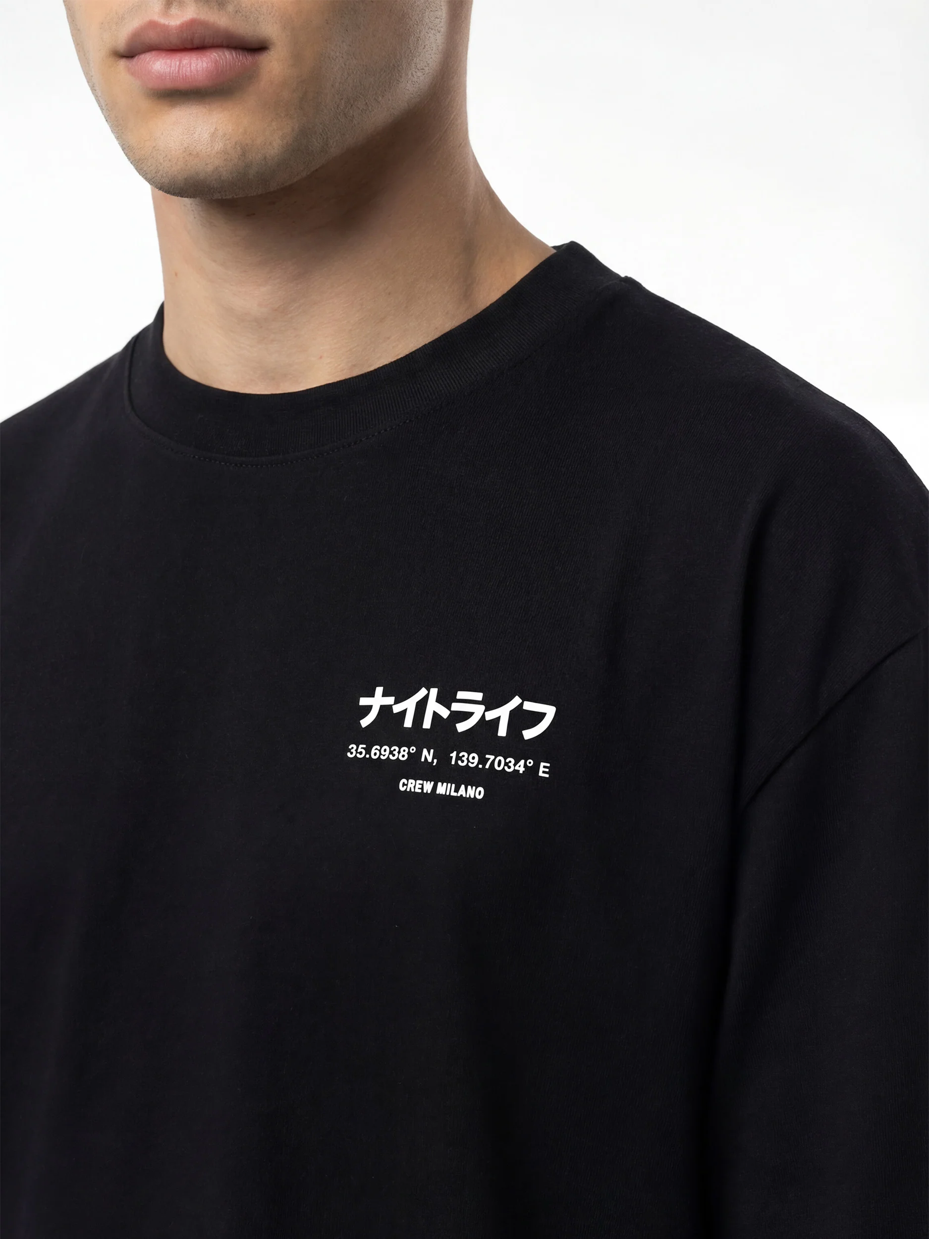 CREW Milano Oversized T-Shirt Logo Print - Image 3