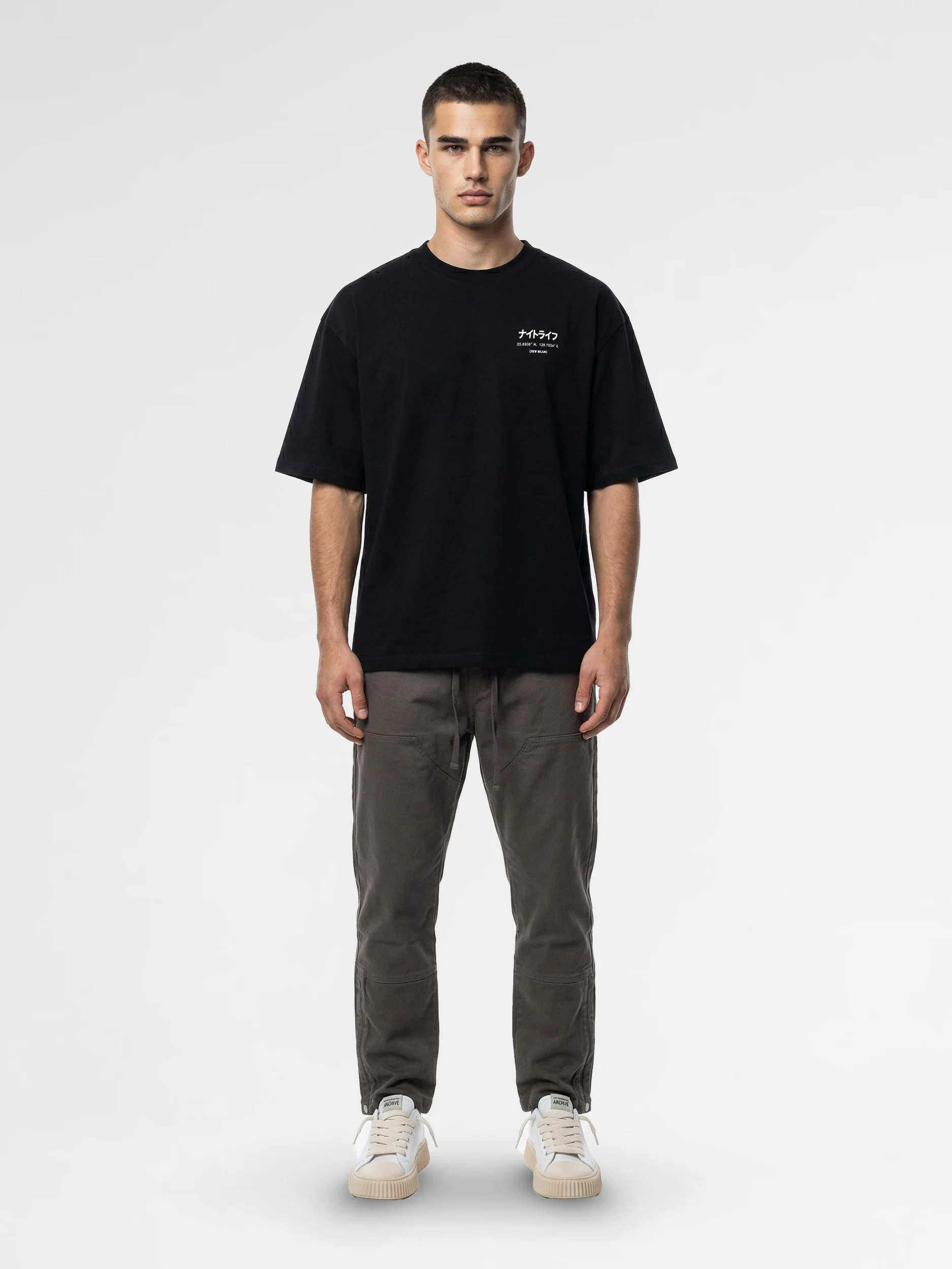 CREW Milano Oversized T-Shirt Logo Print - Image 4