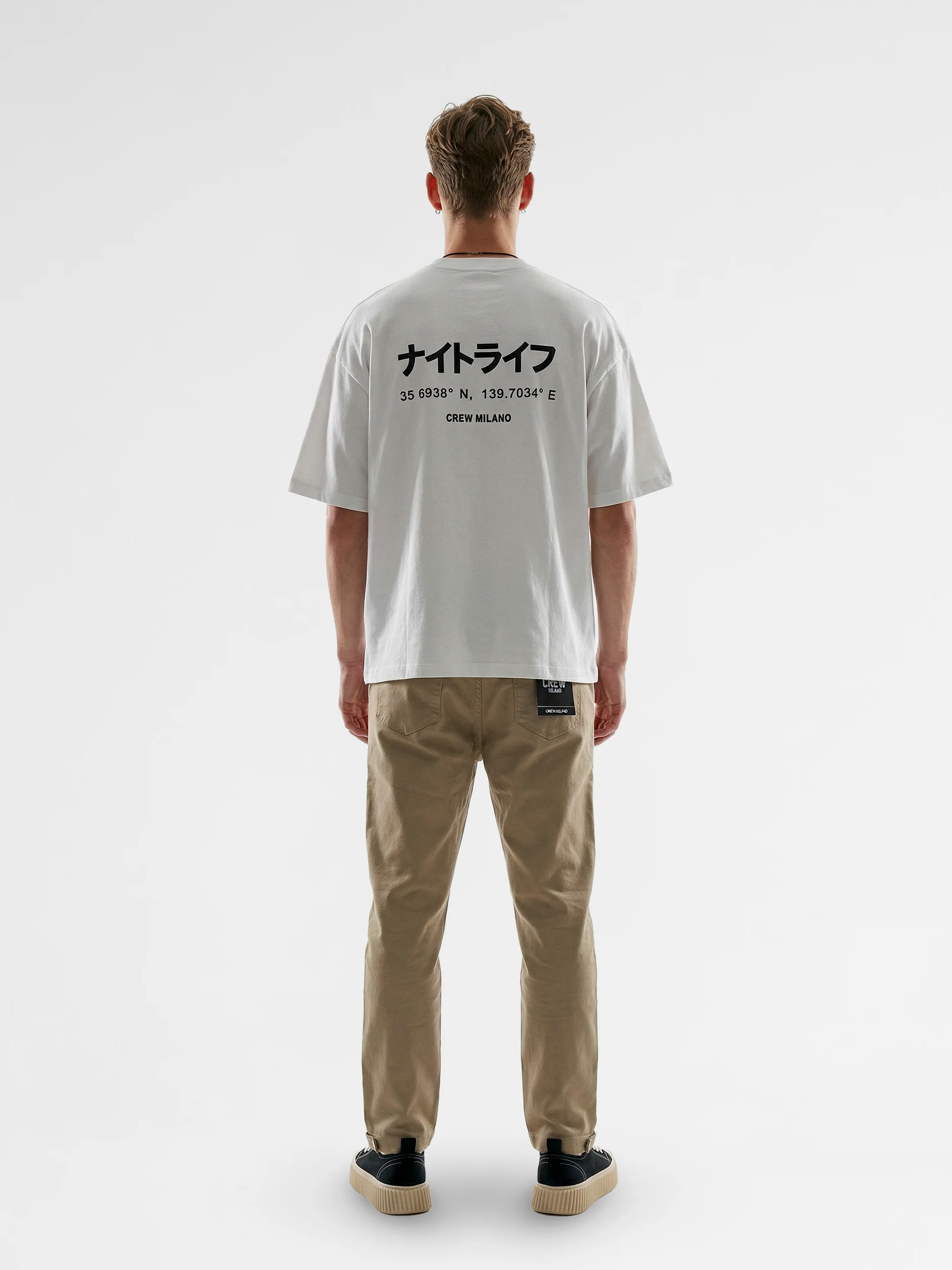 CREW Milano Oversized T-Shirt Logo Print - Image 2